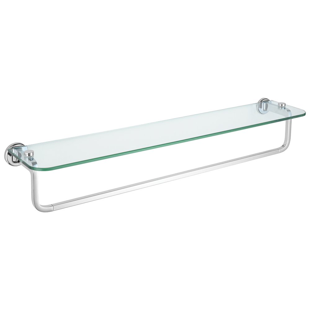 Delta - 24" Towel Bar with Glass Shelf - Chrome - IAO35032