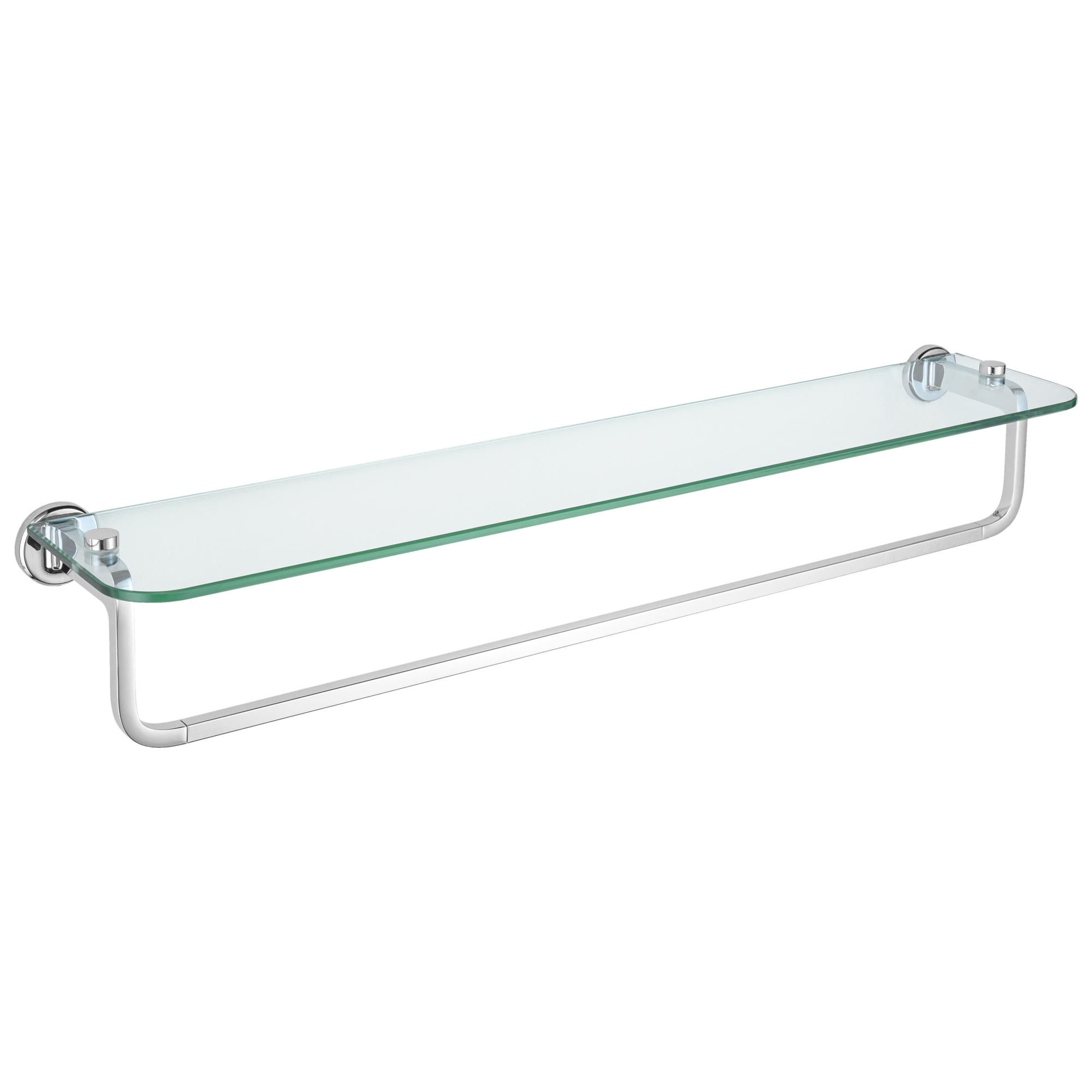 Delta - 24" Towel Bar with Glass Shelf - Chrome - IAO35032