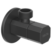 Delta - Ceramic Quarter Turn Angle Valve - Matte Black - IAO36005-BL