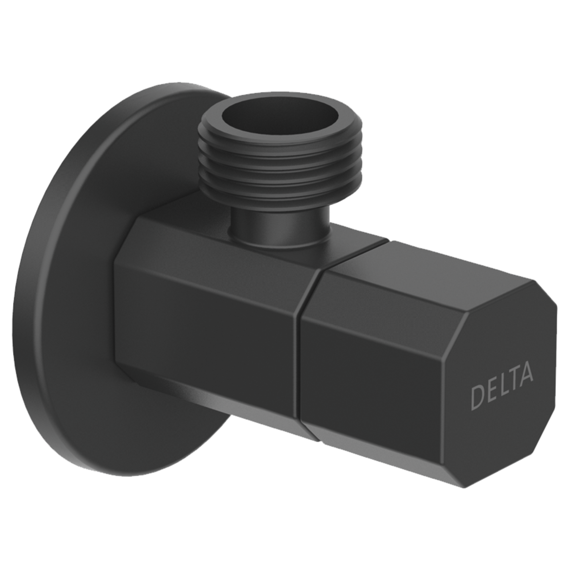 Delta - Ceramic Quarter Turn Angle Valve - Matte Black - IAO36005-BL