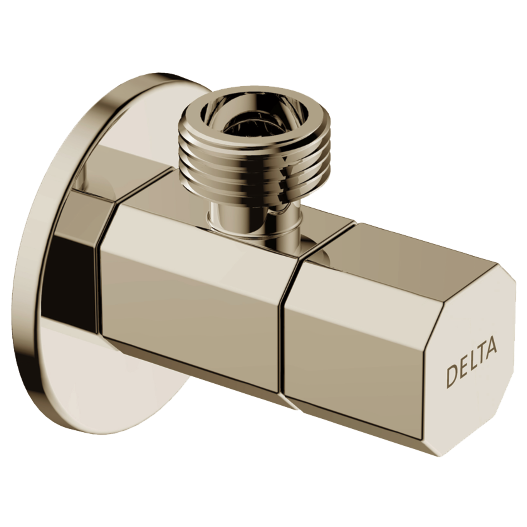 Delta - Ceramic Quarter Turn Angle Valve - Polished Nickel - IAO36005-PN