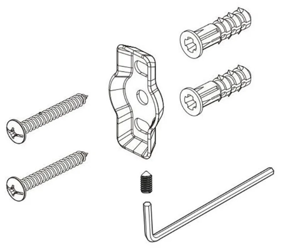 Delta - Mounting Bracket with Screws -  - RP100086