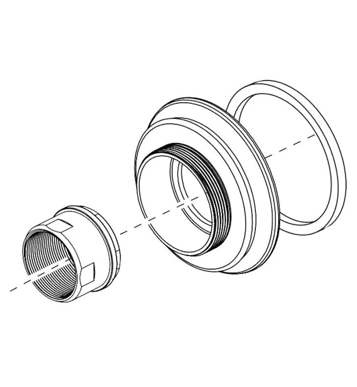 Delta - Handle Flange & Nut - WM Tub Filler - Stainless - RP100468SS