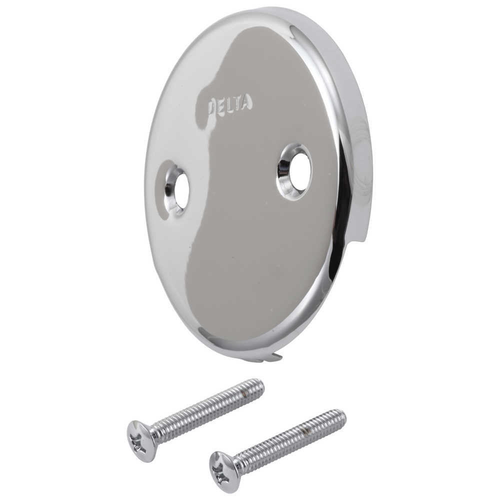 Delta - Overflow Plate & Screws - No Trip Lever - Chrome - RP31556