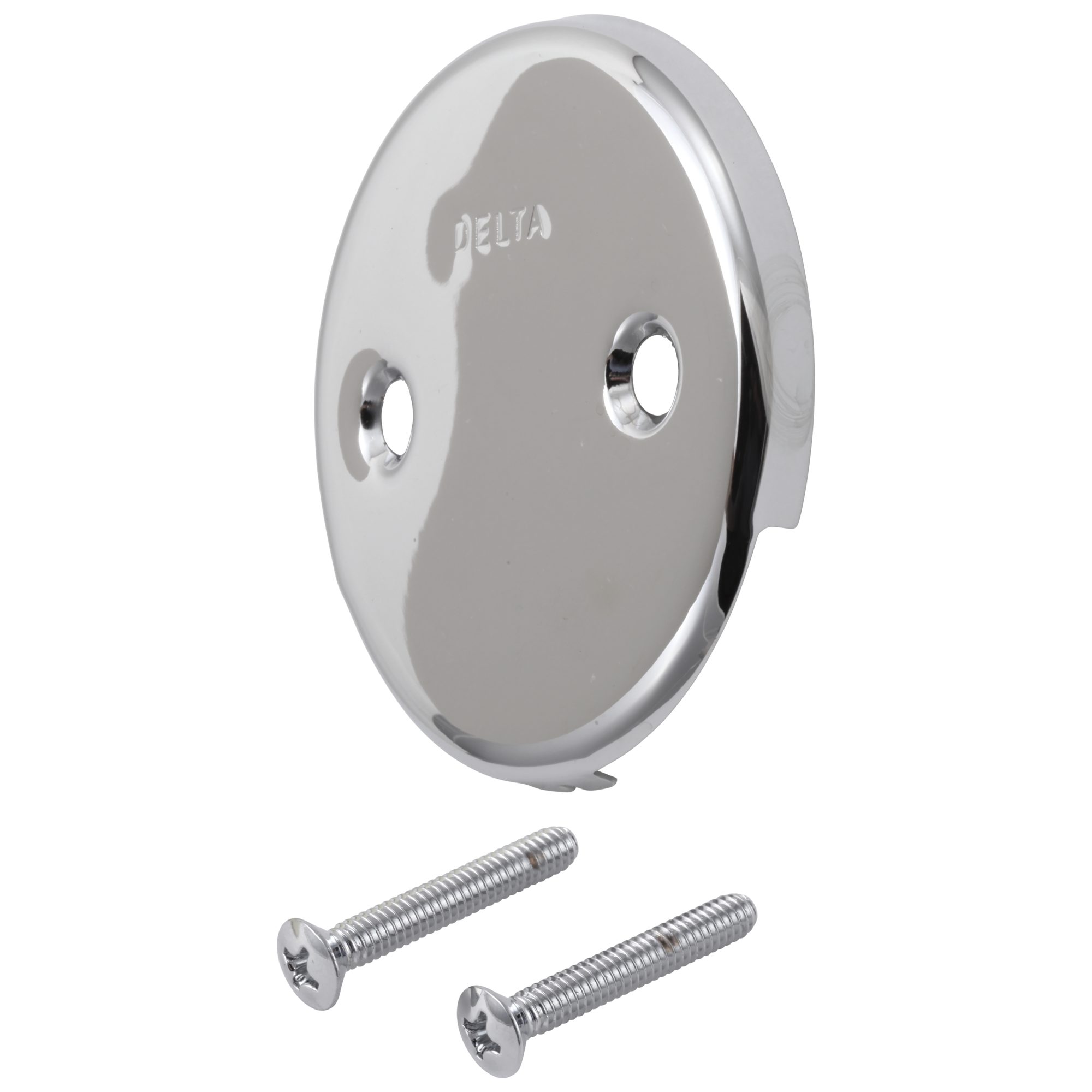 Delta - Overflow Plate & Screws - No Trip Lever - Chrome - RP31556