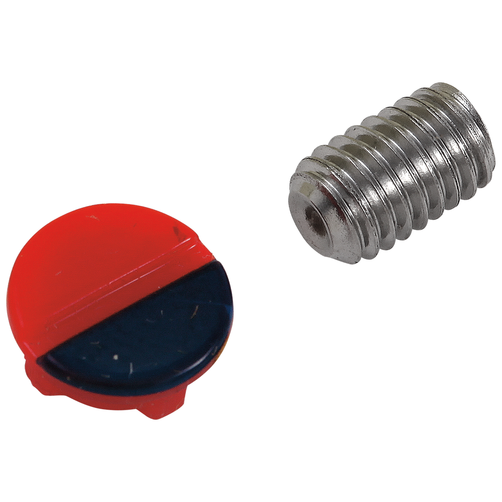 Delta - Handle Set Screw & Button - Red & Blue -  - RP46391