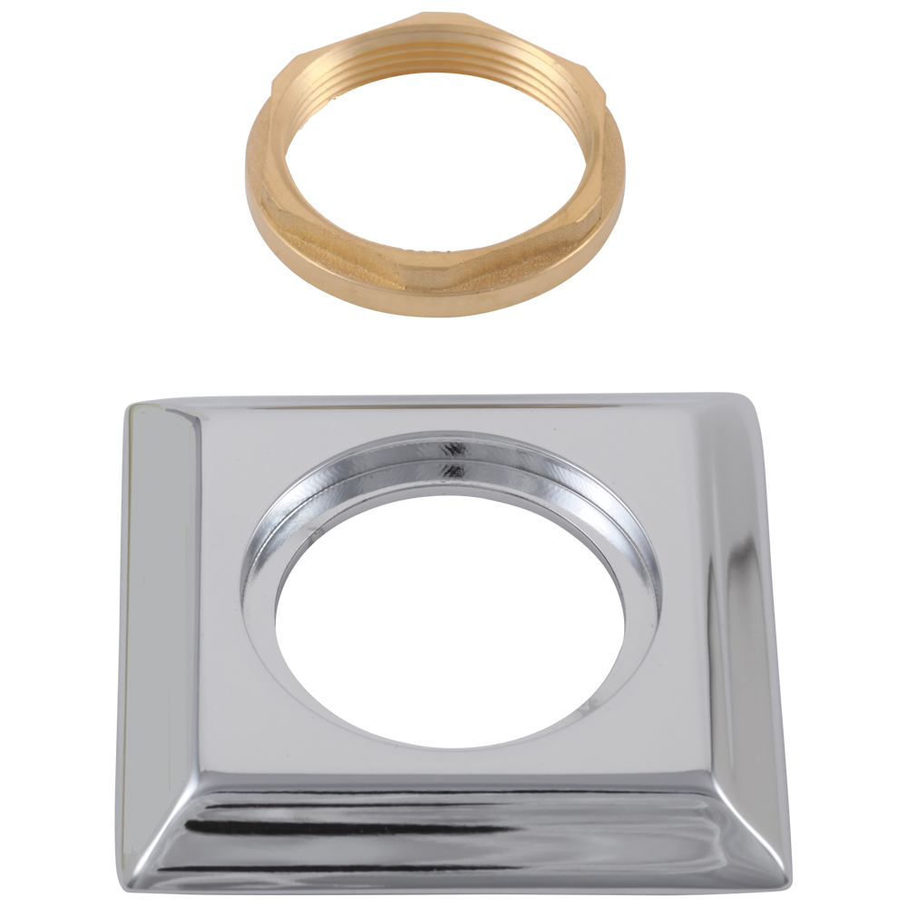 Delta - Handle Base, Nut & Gasket - Roman Tub - Chrome - RP53410