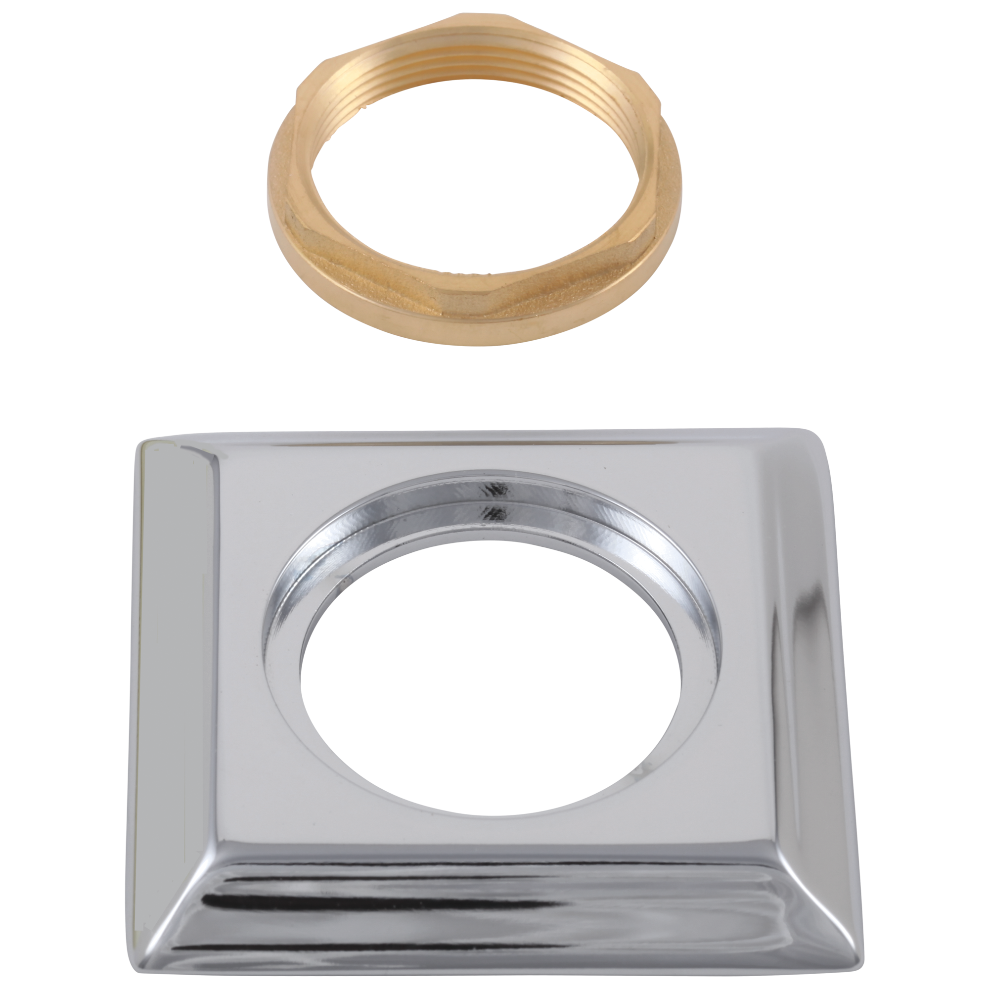 Delta - Handle Base, Nut & Gasket - Roman Tub - Chrome - RP53410