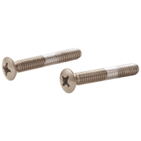 Delta - Screws (2)  - Overflow Plate - Stainless - RP6404SS