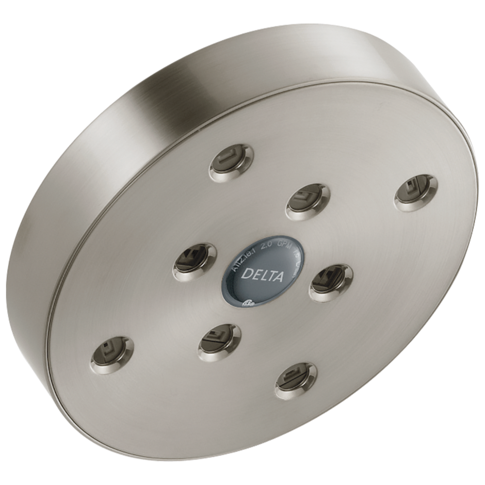 Delta - H2Okinetic Raincan Single-Setting Shower Head - Stainless - RP70175-SS20