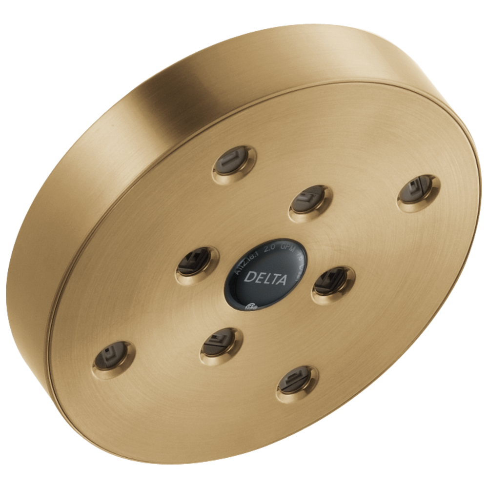 Delta - H2Okinetic® Single-Setting Raincan Shower Head - Lumicoat® Champagne Bronze - RP70175CZPR