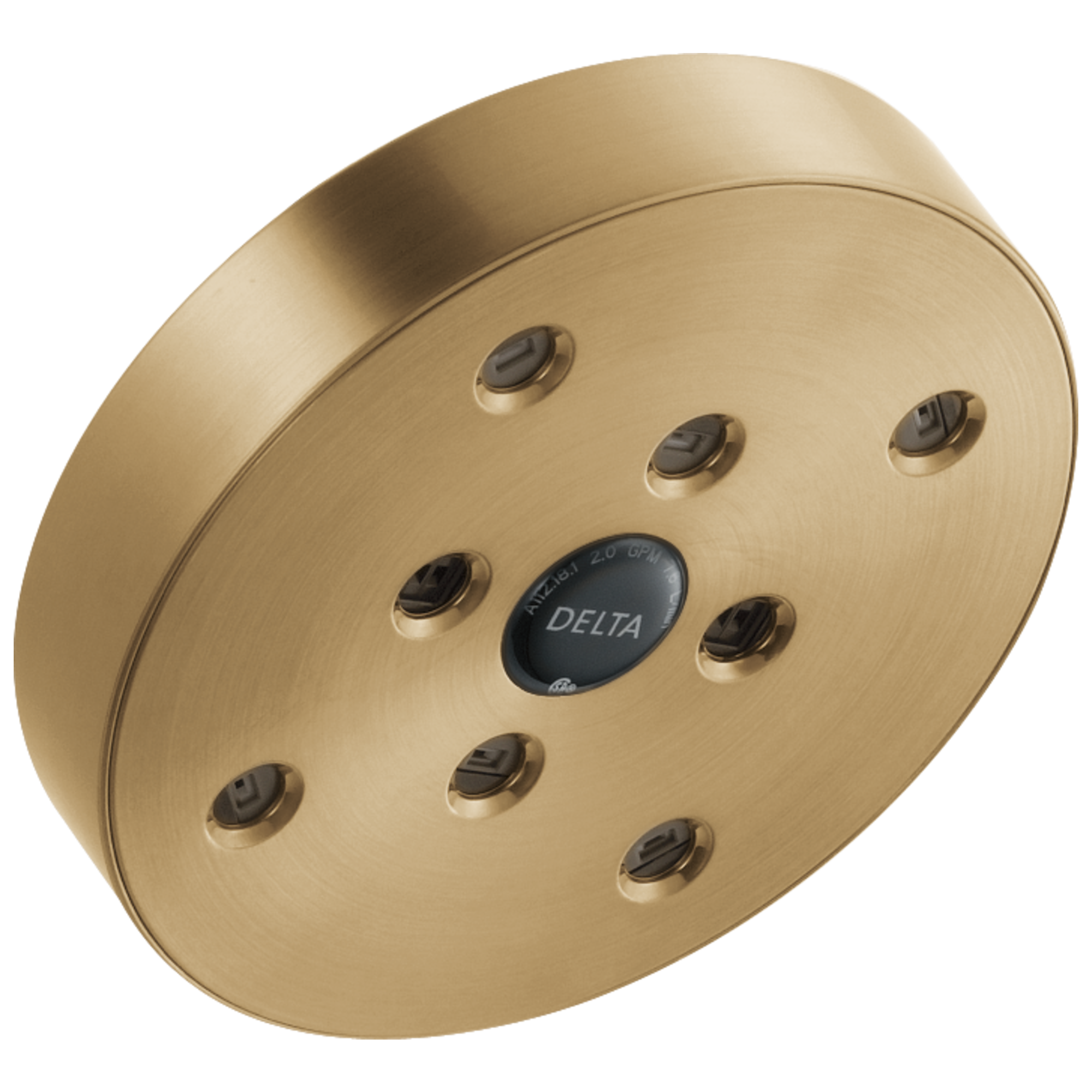 Delta - H2Okinetic® Single-Setting Raincan Shower Head - Lumicoat® Champagne Bronze - RP70175CZPR