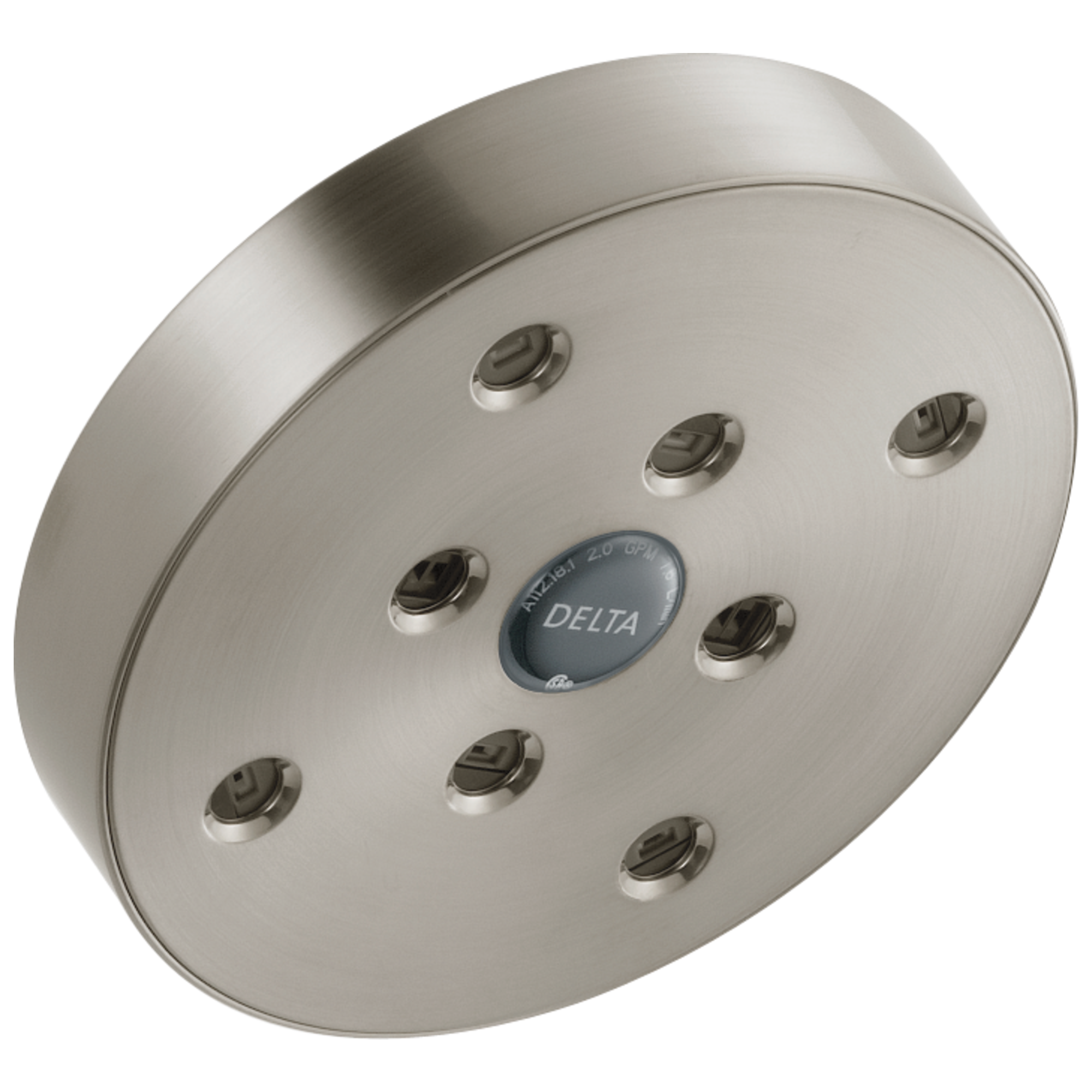 Delta - H2Okinetic® Single-Setting Raincan Shower Head - Lumicoat® Stainless - RP70175SSPR