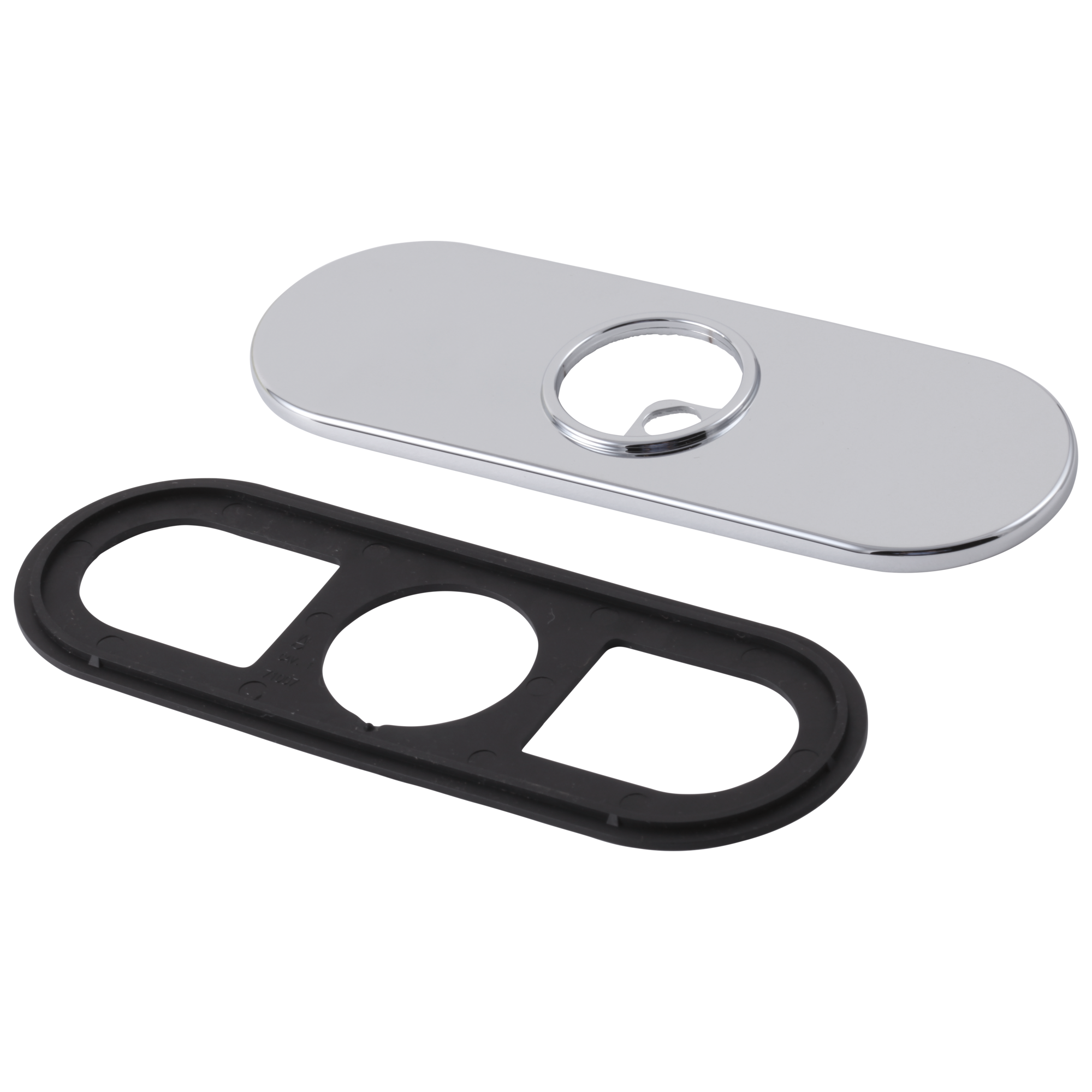 Delta - Escutcheon & Gasket - 3 Hole - 1H Bathroom - Chrome - RP72991