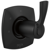 Delta - Three Function Diverter Trim - Matte Black - T11876-BL