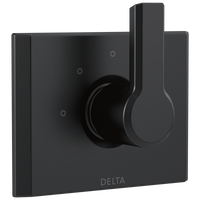 Delta - 3-Setting 2-Port Diverter Trim - Matte Black - T11899-BL