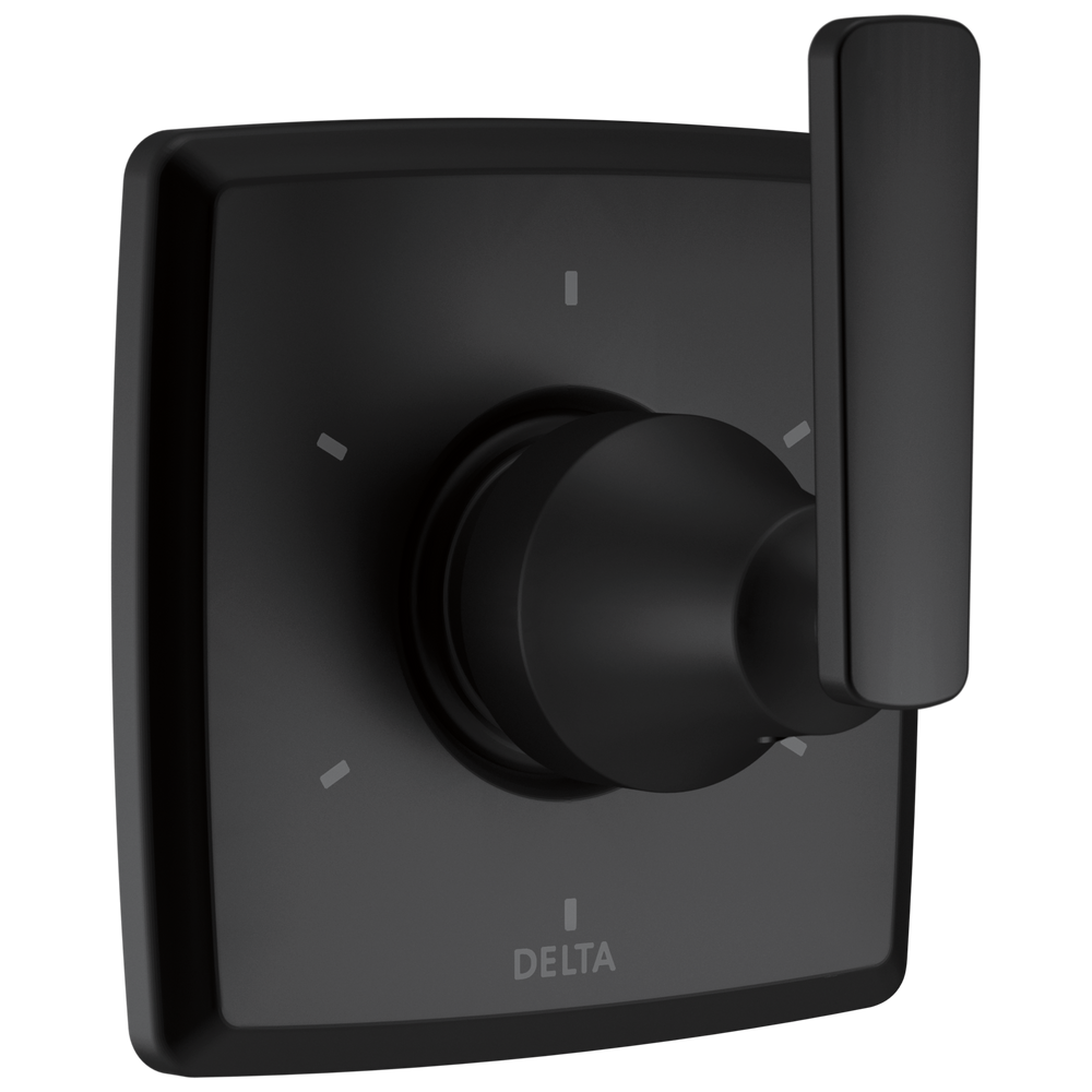 Delta - 6-Setting 3-Port Diverter Trim - Matte Black - T11964-BL