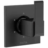 Delta - 6-Setting 3-Port Diverter Trim - Matte Black - T11967-BL