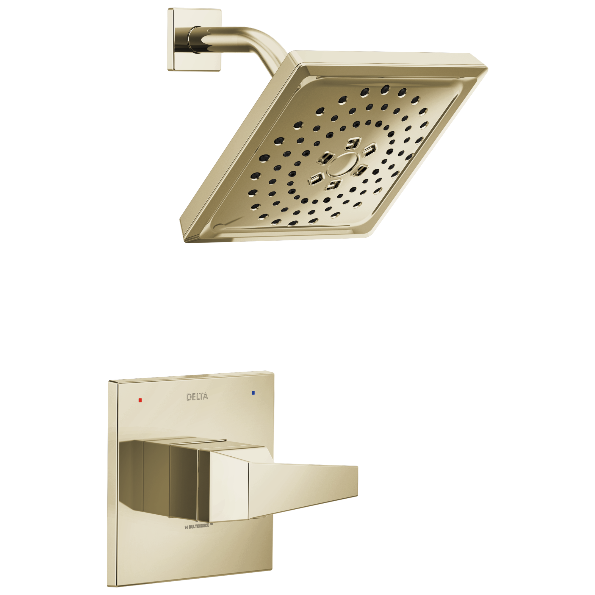 Delta - 14 Series H2Okinetic Shower Only Trim - Lumicoat® Polished Nickel - T14243-PN-PR