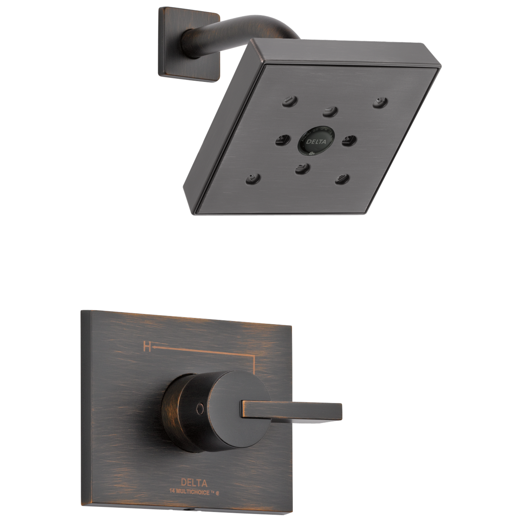 Delta - Monitor® 14 Series H2OKinetic® Shower Trim - Venetian Bronze - T14253-RBH2O