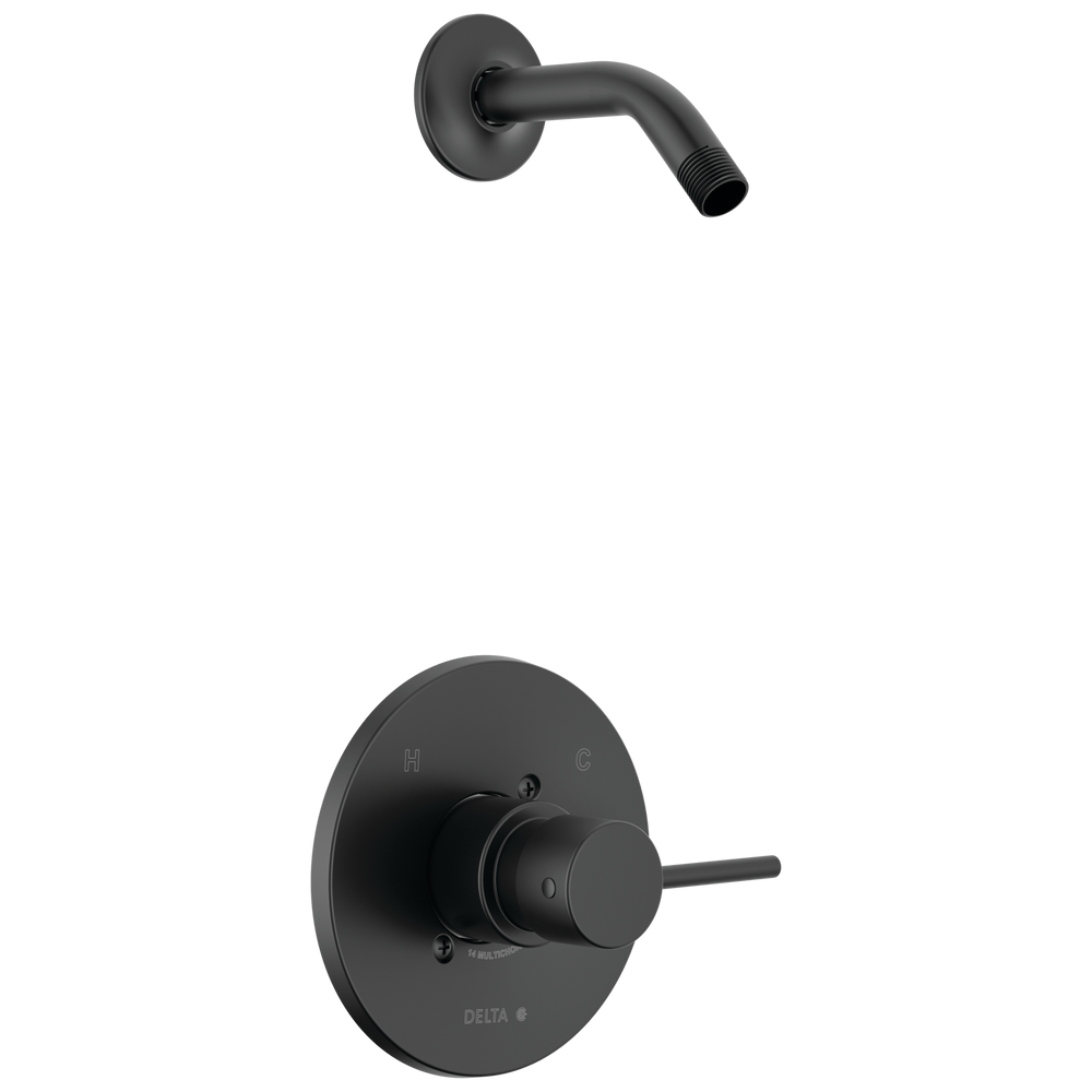 Delta - Monitor 14 Series Shower Trim - Less Head - Matte Black - T14259-BLLHD-PP