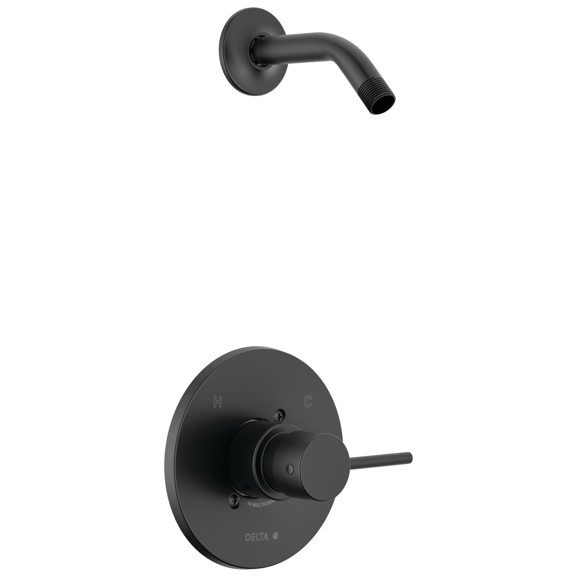 Delta - Monitor 14 Series Shower Trim - Less Head - Matte Black - T14259-BLLHD-PP