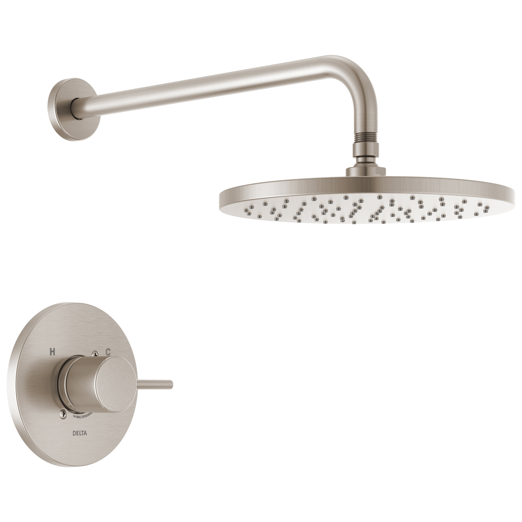 Delta - Monitor 14 Series Shower Trim - Spotshield Brushed Nickel - T14269-SP-PP