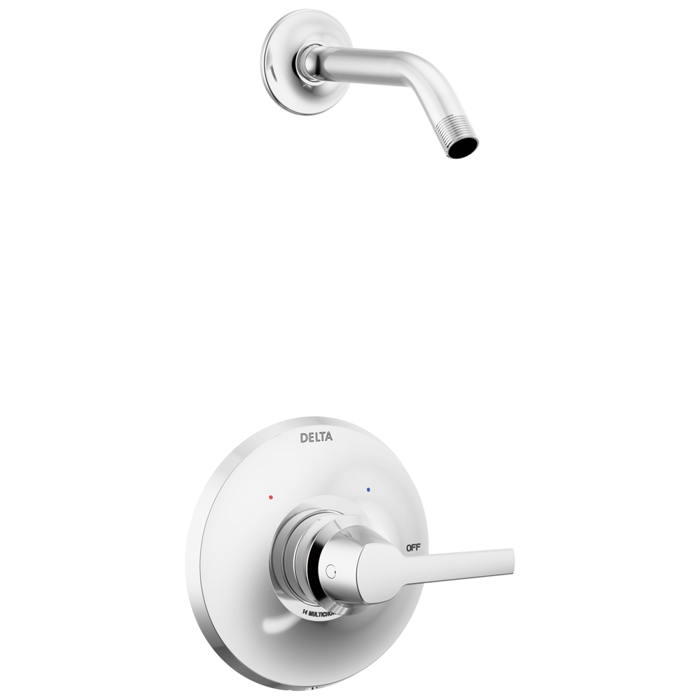 Delta - 14 Series Shower Trim - Less Head - Lumicoat® Chrome - T14272-PR-LHD