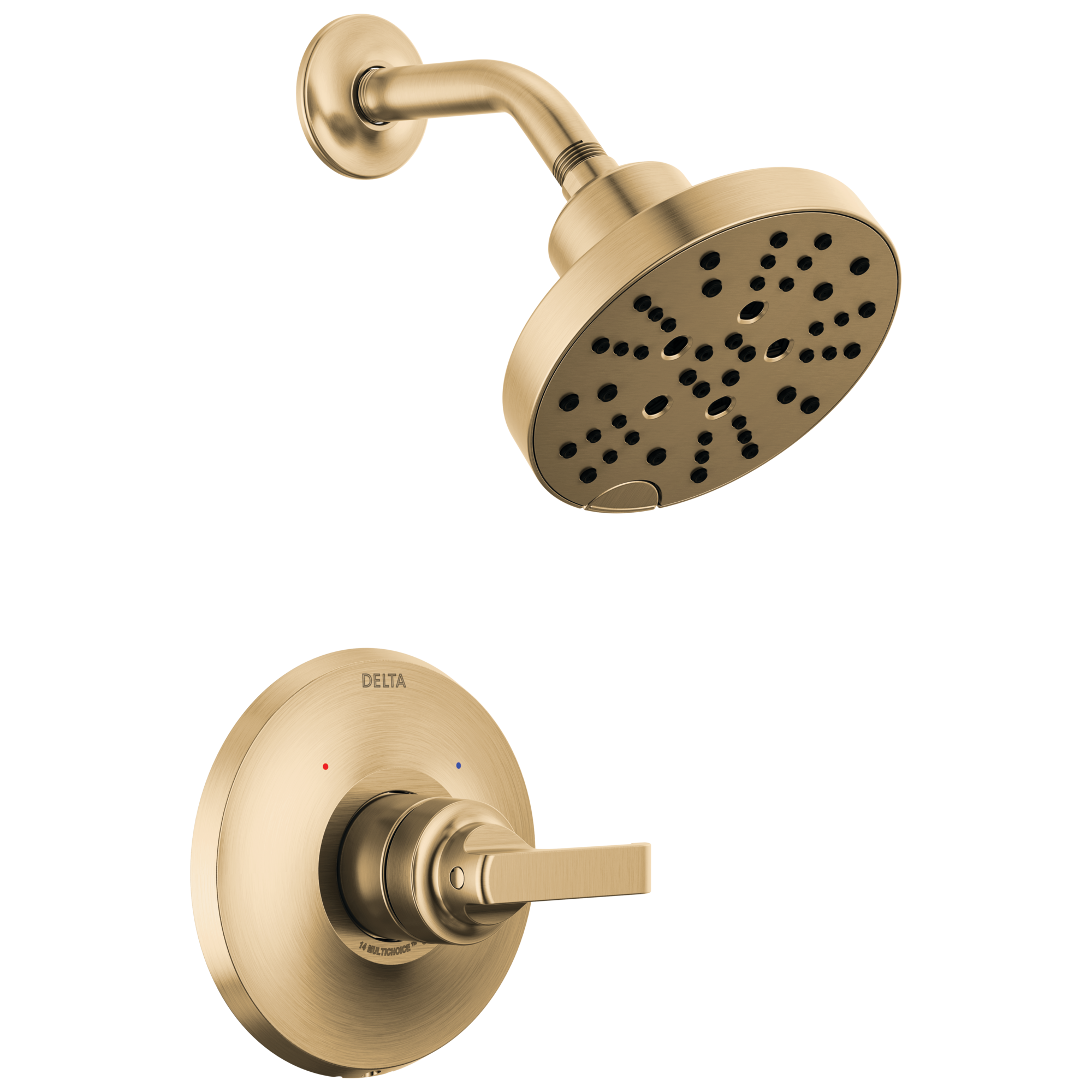 Delta - 14 Series Shower Trim - Lumicoat® Champagne Bronze - T14289-CZ-PR