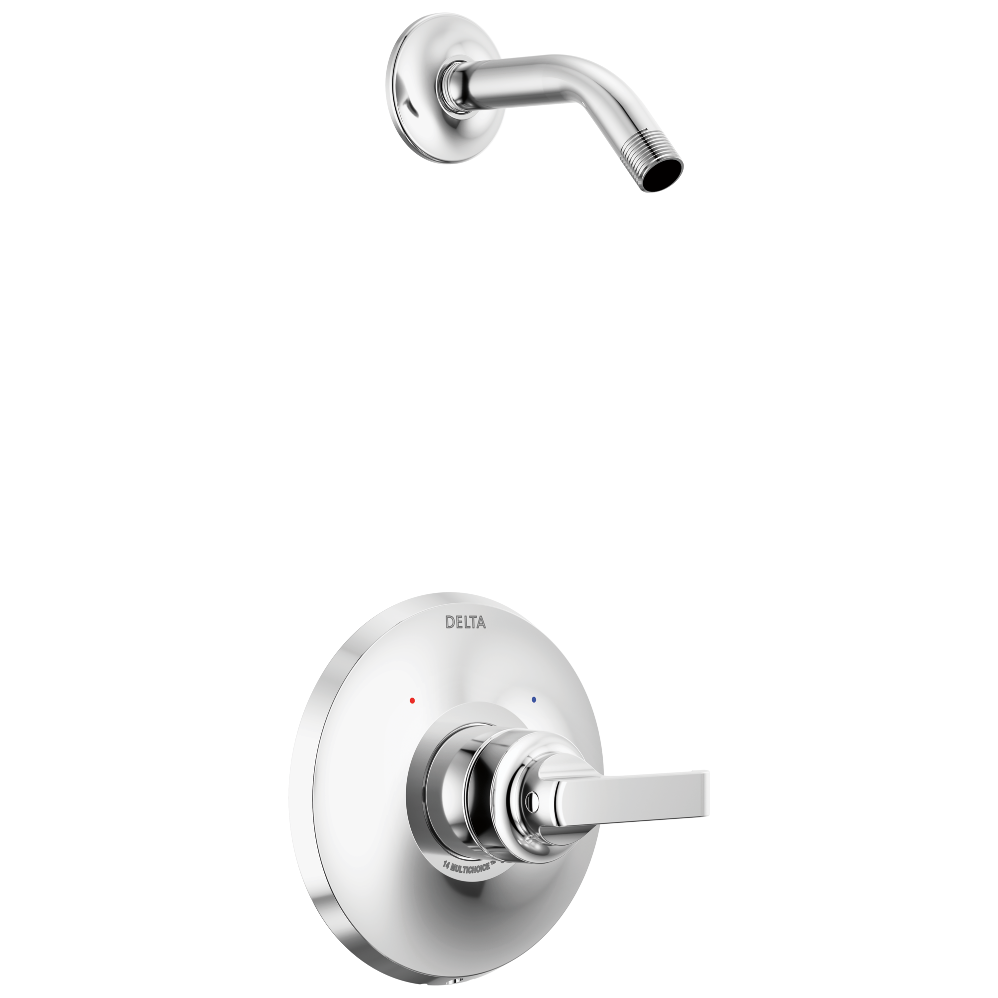 Delta - 14 Series Shower Trim - Less Head - Lumicoat® Chrome - T14289-PR-LHD