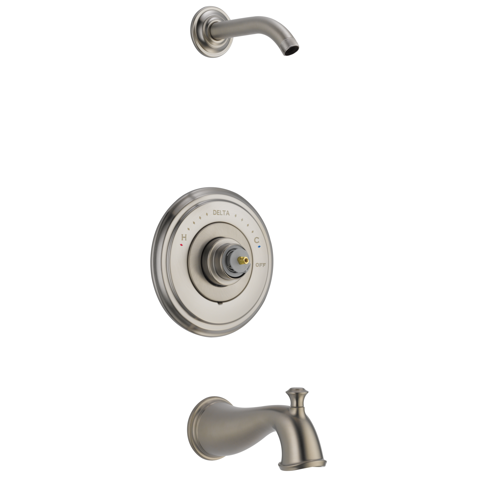 Delta - Monitor® 14 Series Shower Trim - Less Handle - Less Head - Stainless - T14297-SSLHP-LHD