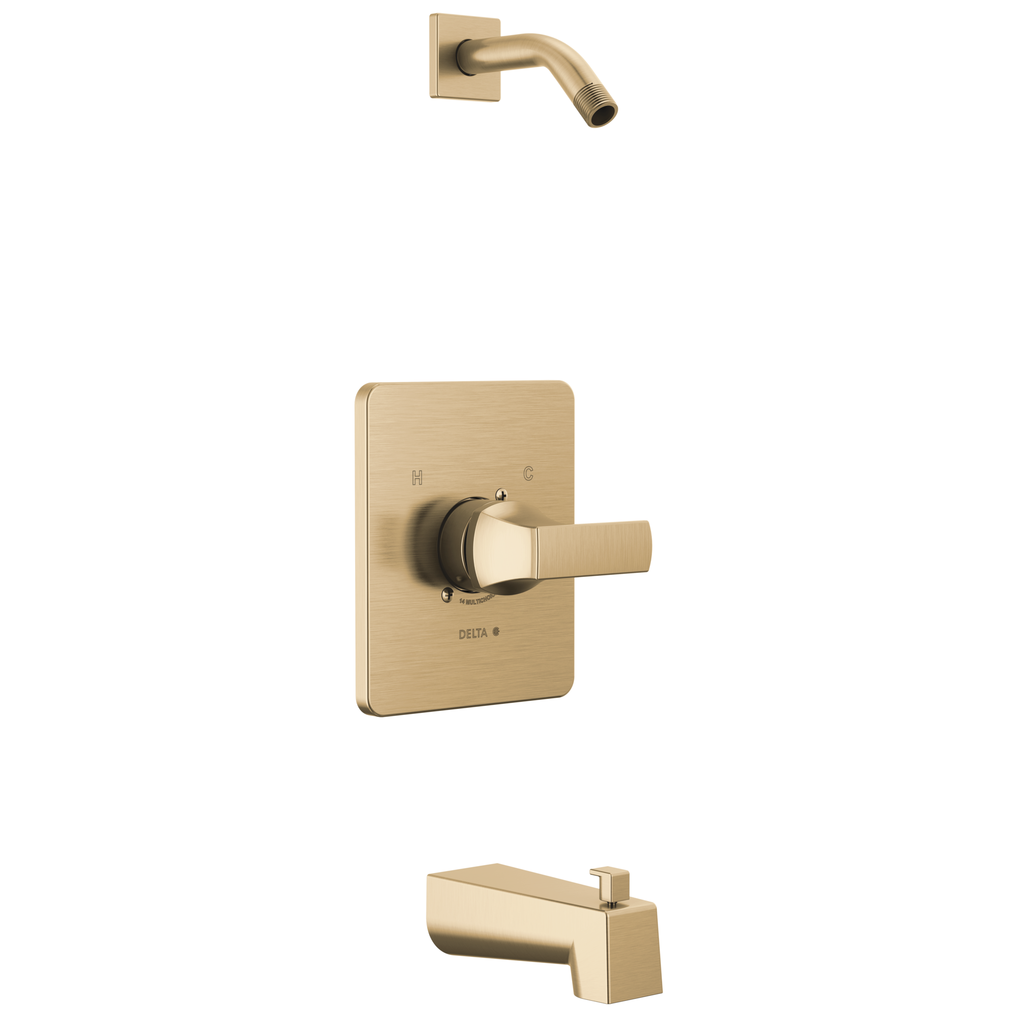 Delta - Monitor 14 Series Tub & Shower - Less Head - Champagne Bronze - T14437-CZLHD