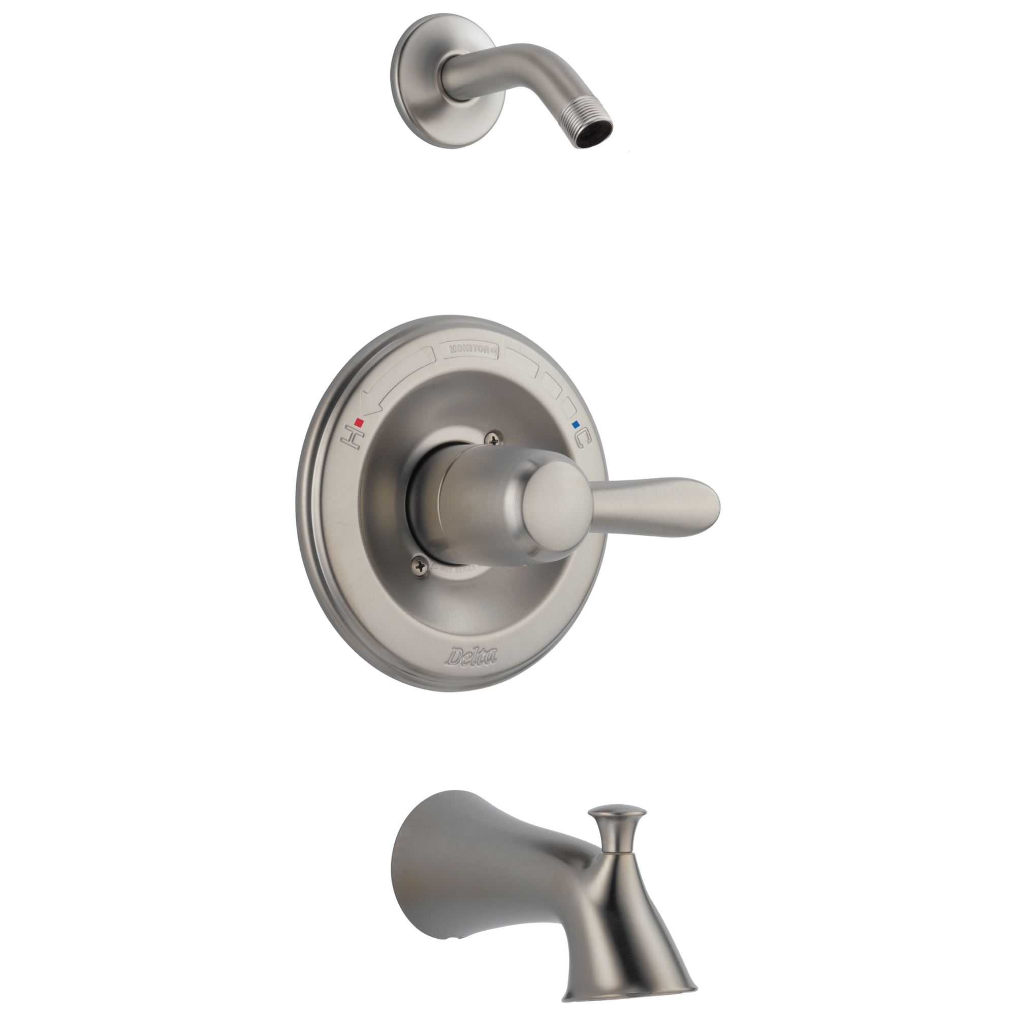 Delta - Monitor® 14 Series Tub & Shower Trim - Less Head - Stainless - T14438-SSLHD