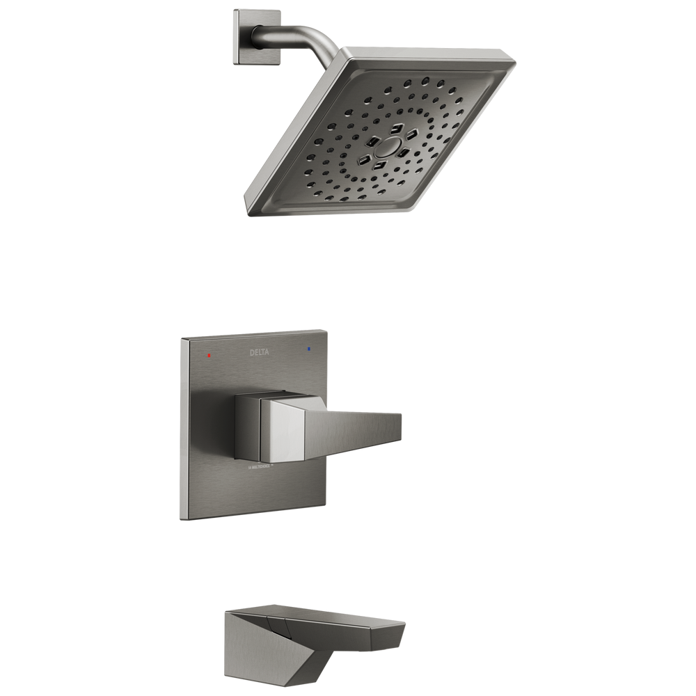 Delta - 14 Series H2Okinetic Tub Shower Trim - Lumicoat® Black Stainless - T14443-KS-PR