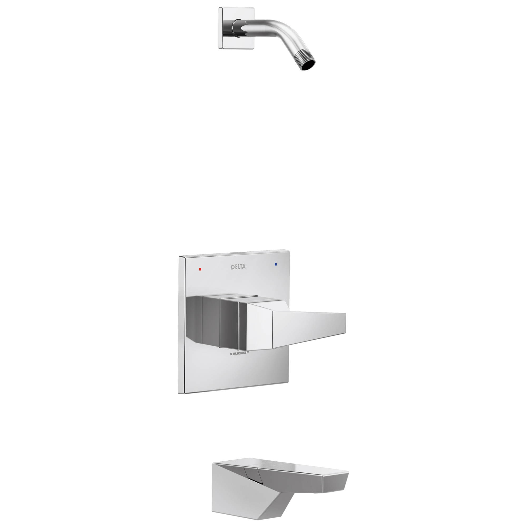 Delta - 14 Series Shower Only - LHD - Lumicoat® Chrome - T14443-PR-LHD