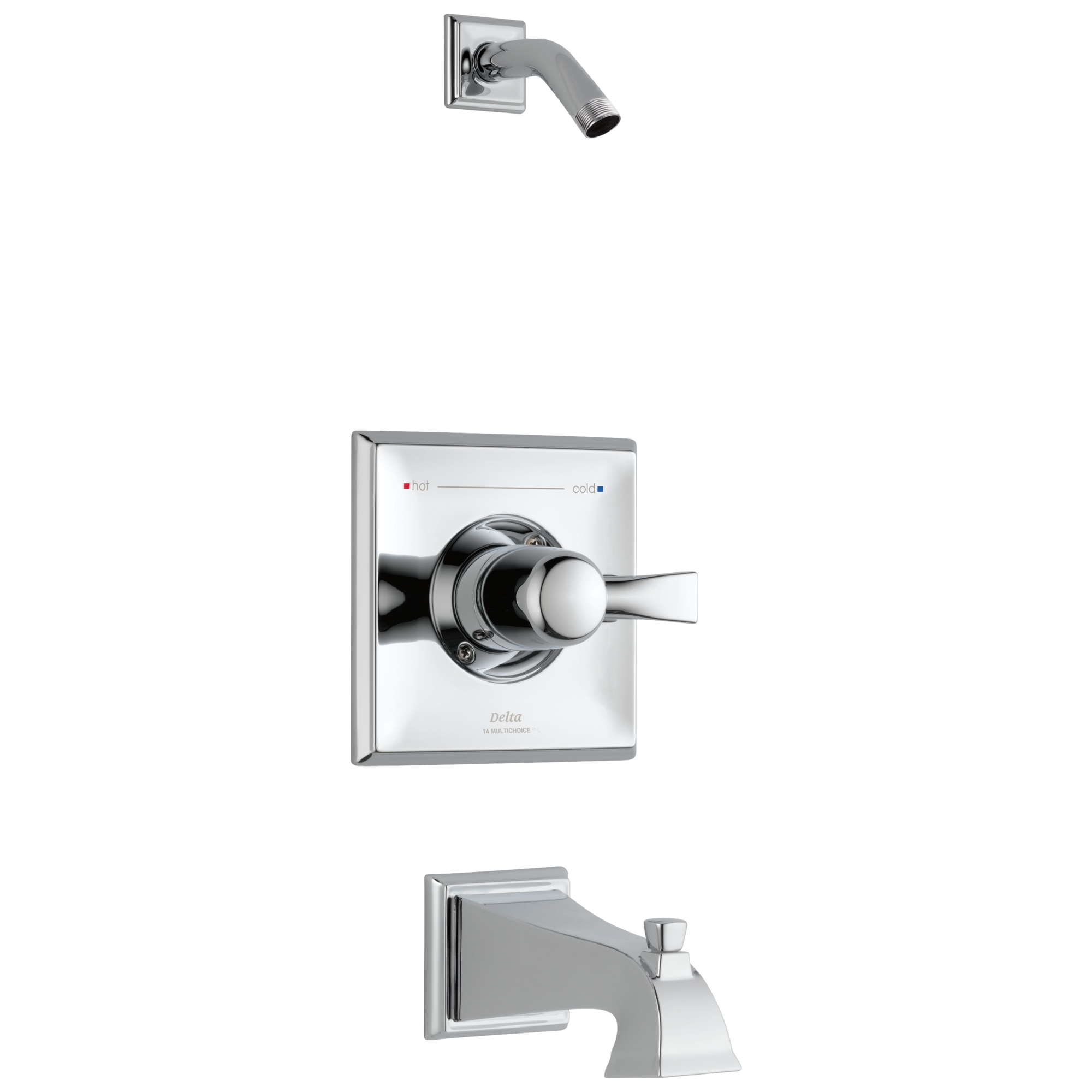 Delta - Monitor® 14 Series Tub & Shower Trim - Less Head - Chrome - T14451-LHD