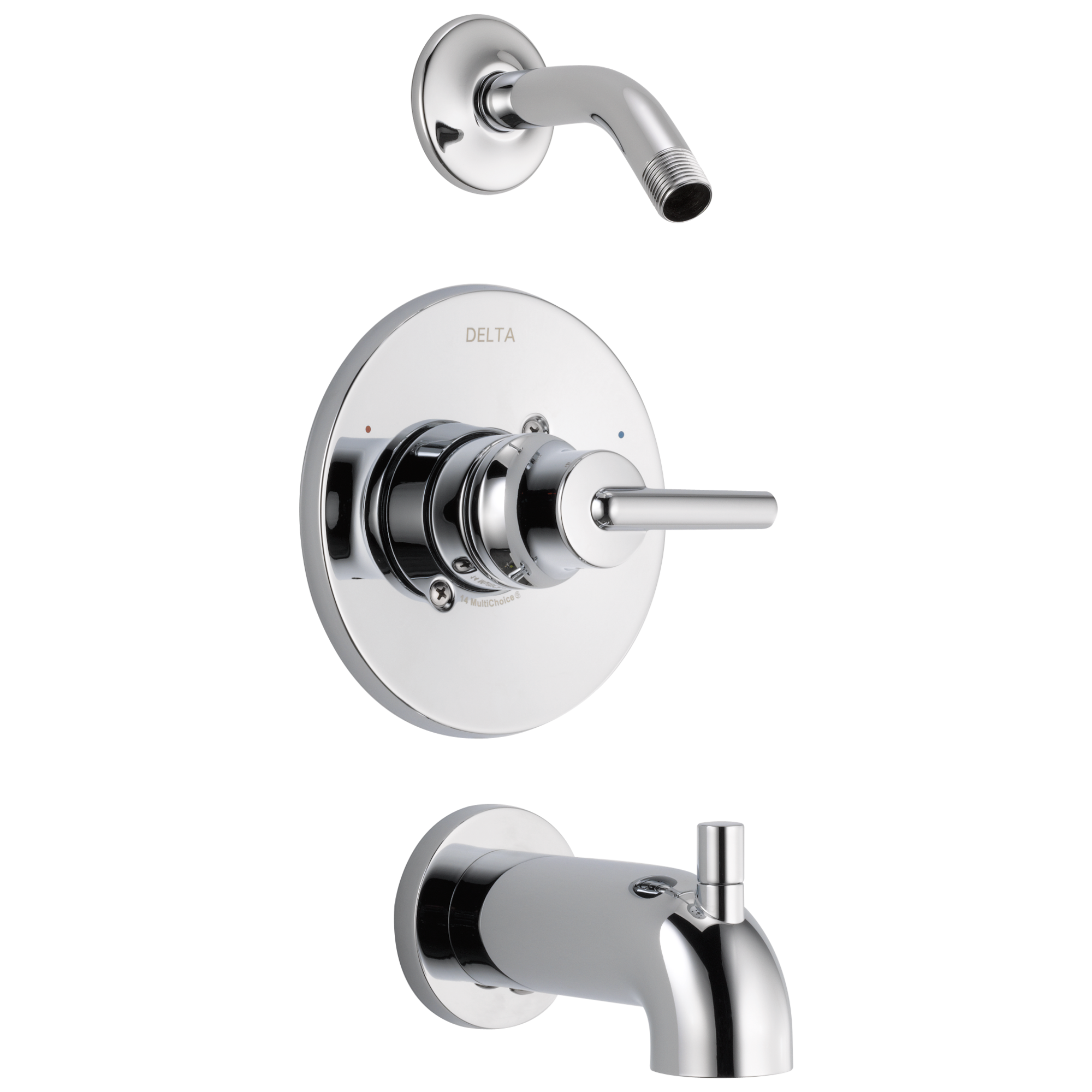 Delta - Monitor® 14 Series Tub & Shower Trim - Less Head - Chrome - T14459-LHD