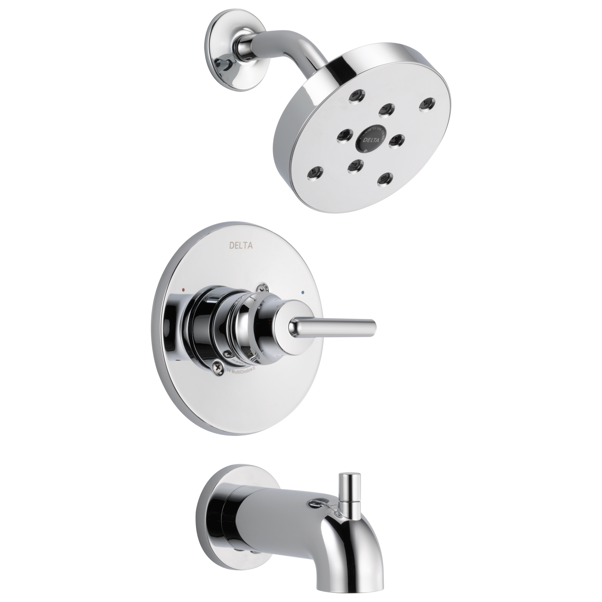 Delta - Monitor® 14 Series H2OKinetic® Tub & Shower Trim - Chrome - T14459