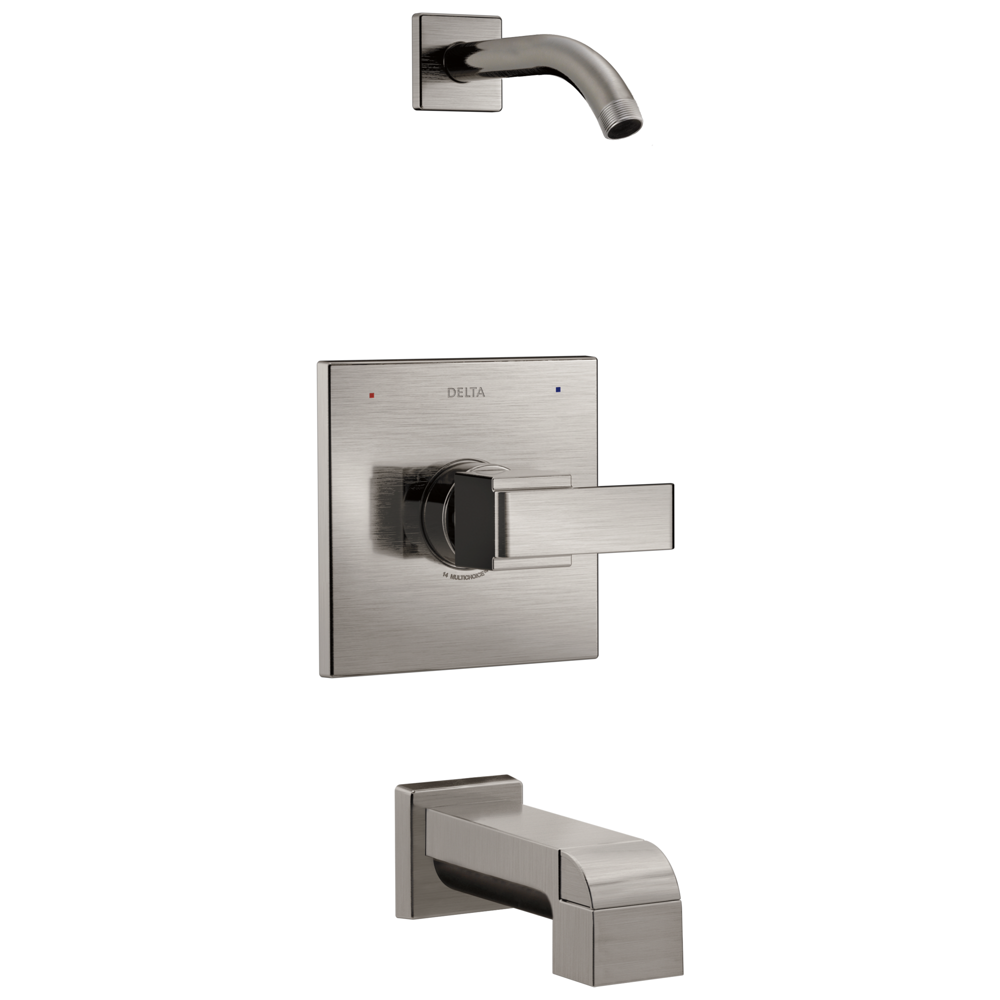 Delta - Monitor® 14 Series Tub & Shower Trim - Less Head - Stainless - T14467-SSLHD