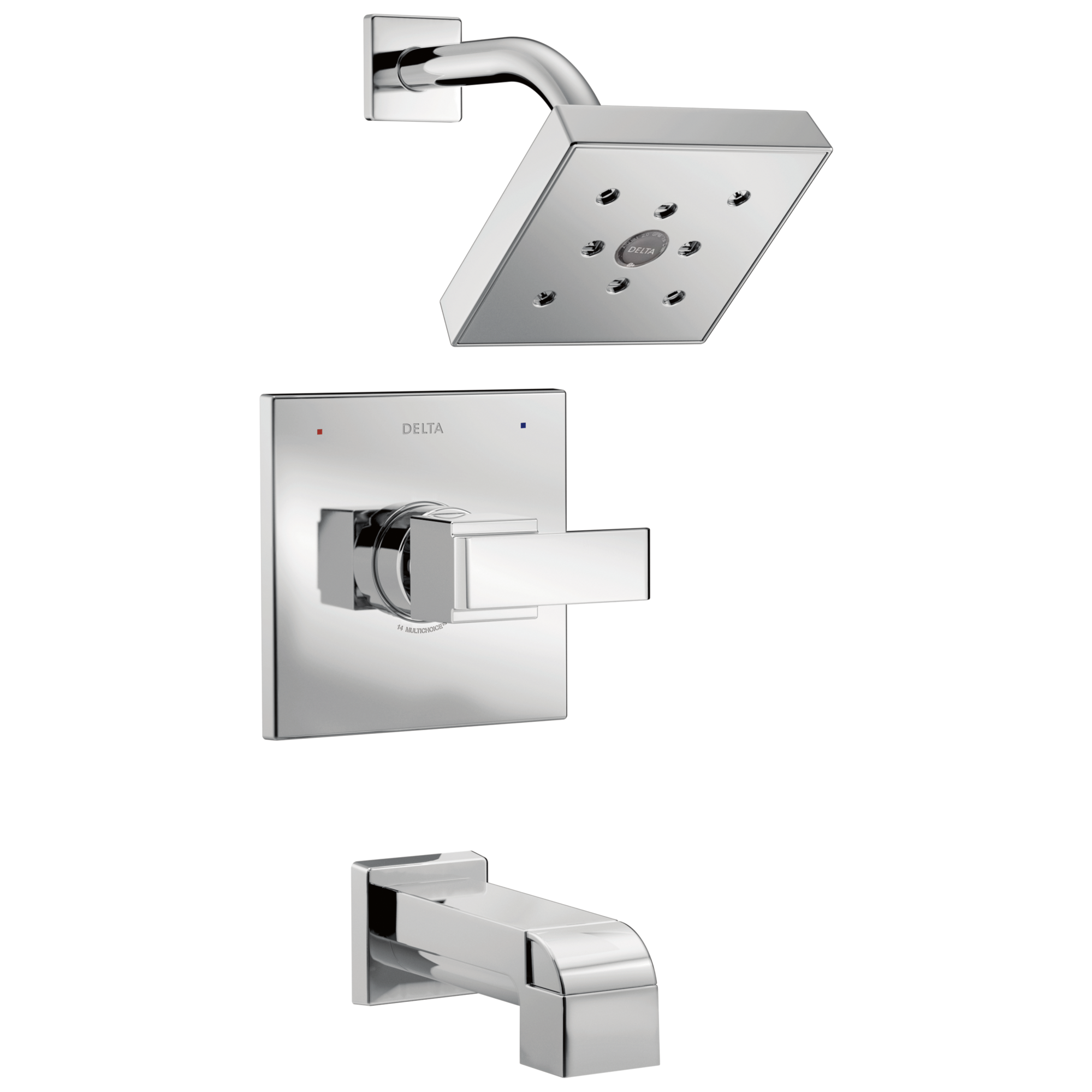 Delta - Monitor® 14 Series H2Okinetic® Tub & Shower Trim - Chrome - T14467