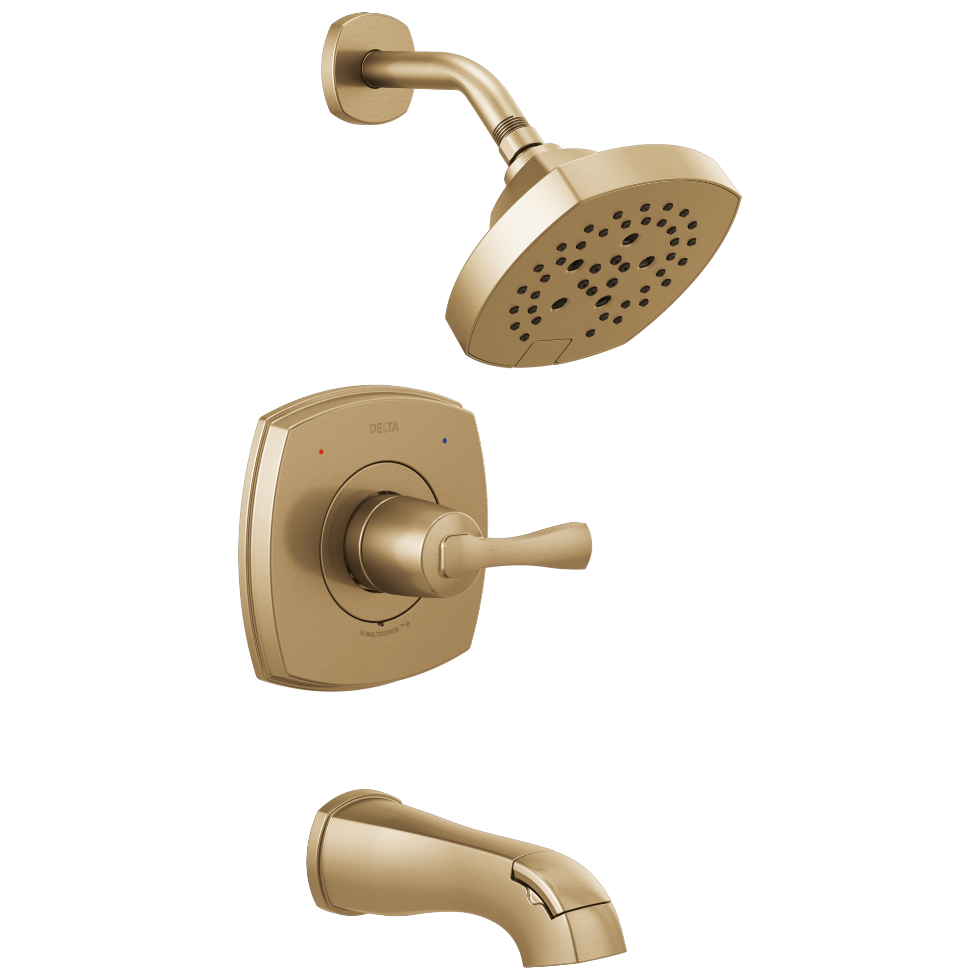 Delta - 14 Series Tub and Shower - Lumicoat® Champagne Bronze - T14476-CZ-PR