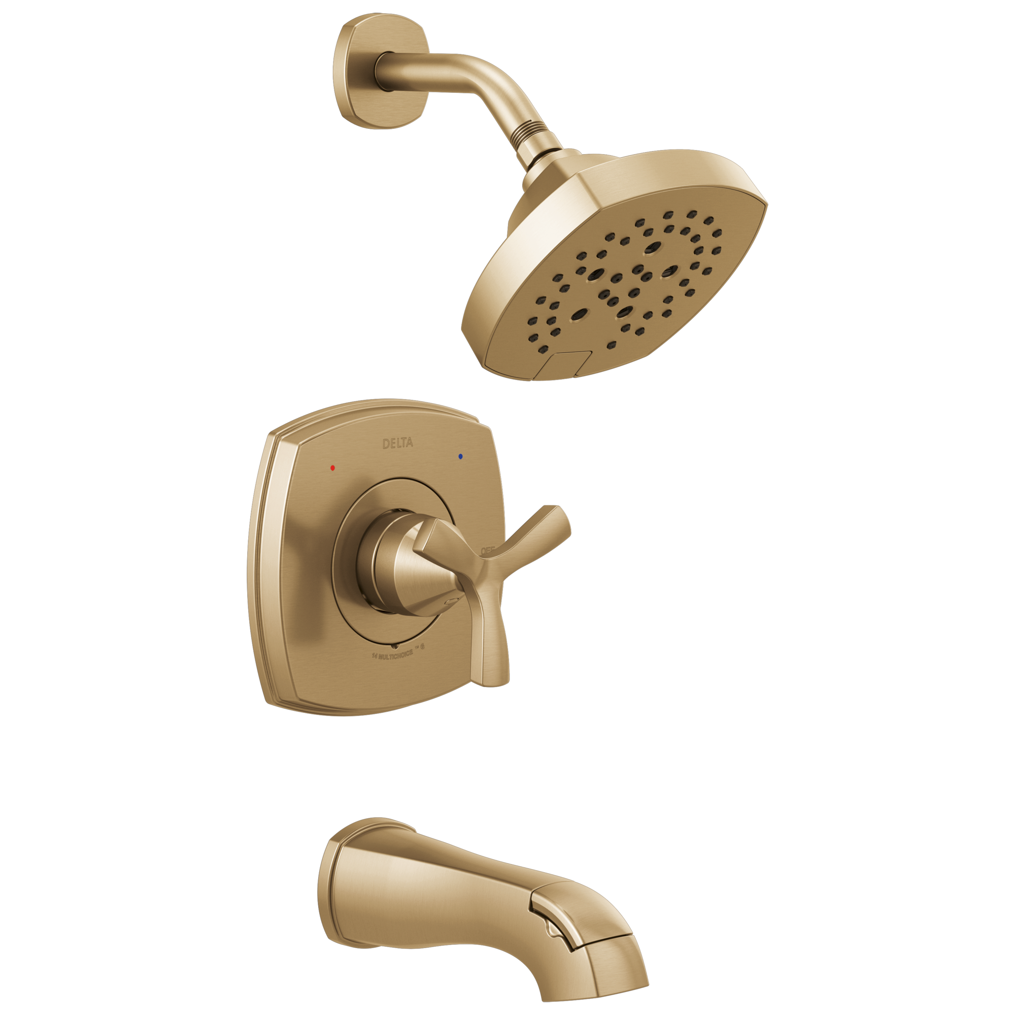 Delta - 14 Series Tub and Shower - Champagne Bronze - T144766-CZ