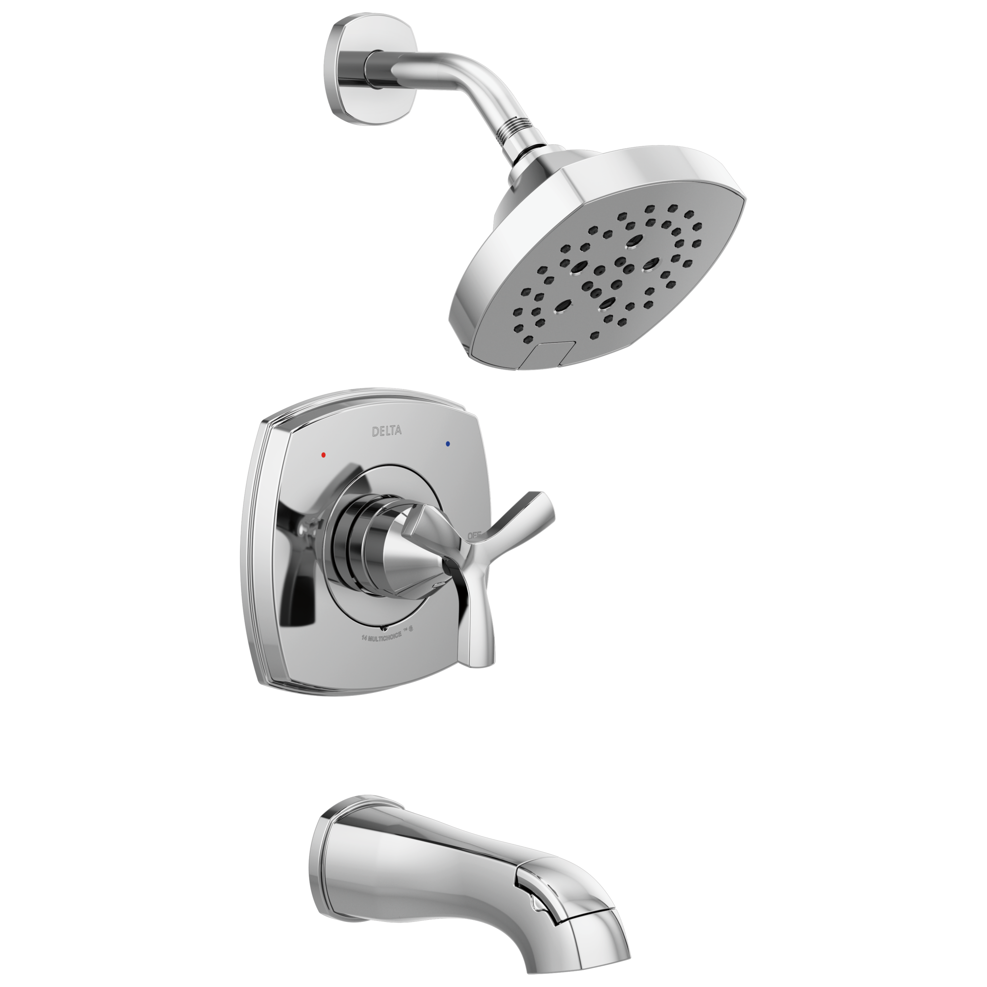 Delta - 14 Series Tub and Shower - Lumicoat® Chrome - T144766-PR