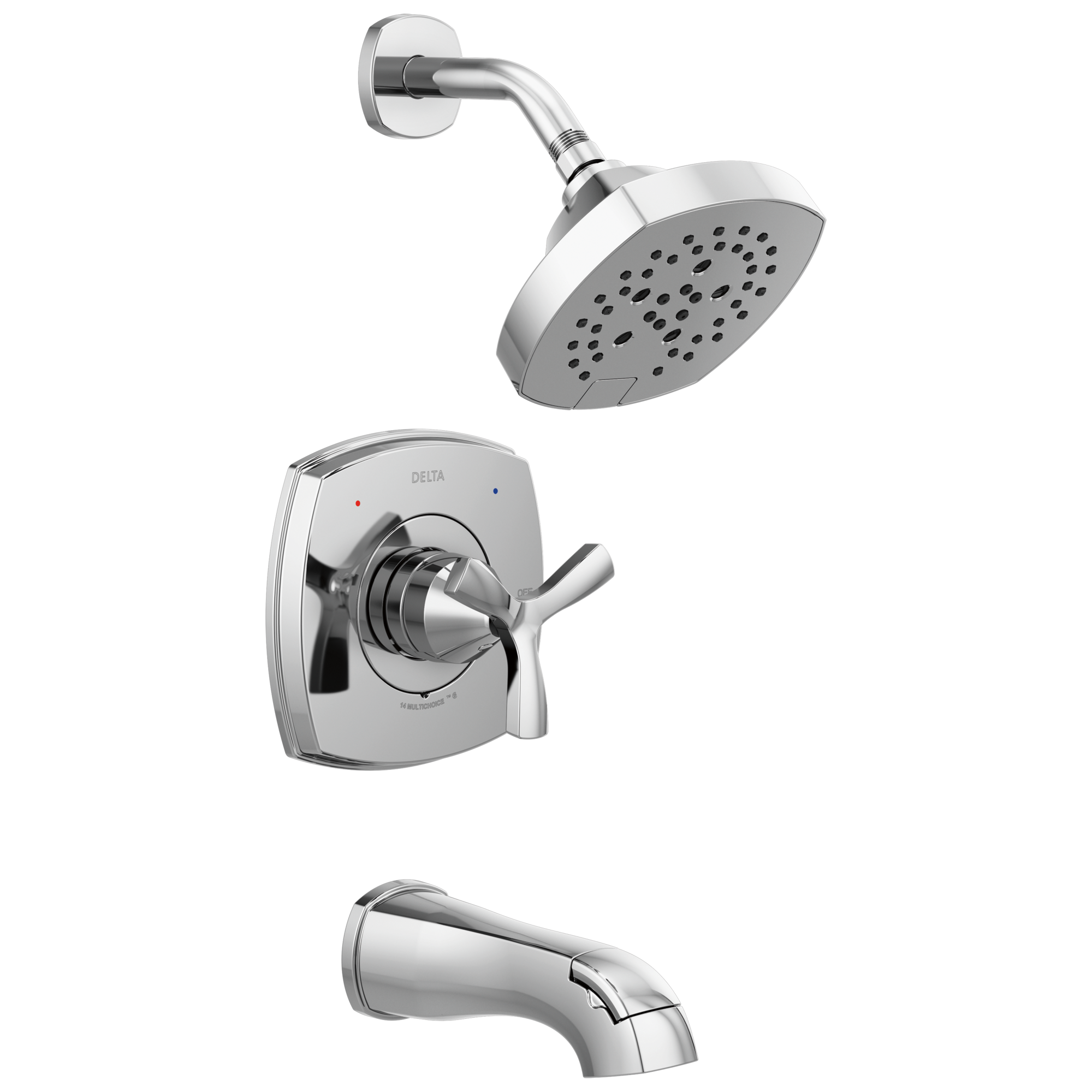 Delta - 14 Series Tub and Shower - Chrome - T144766