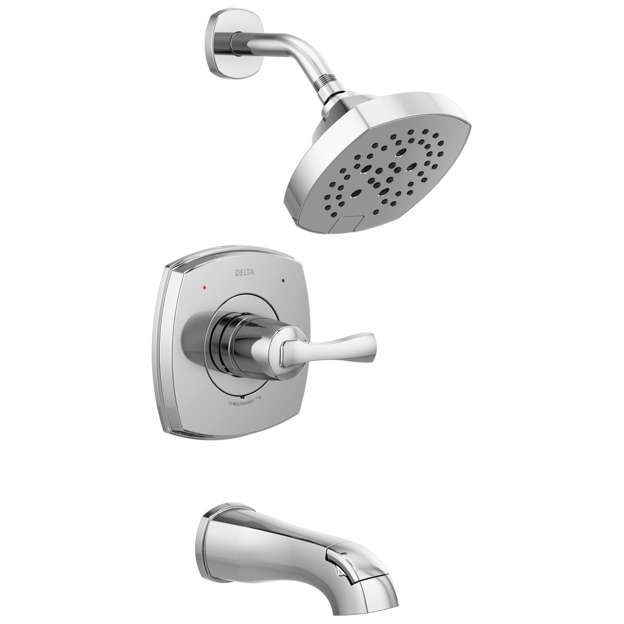 Delta - 14 Series Tub and Shower - Chrome - T14476