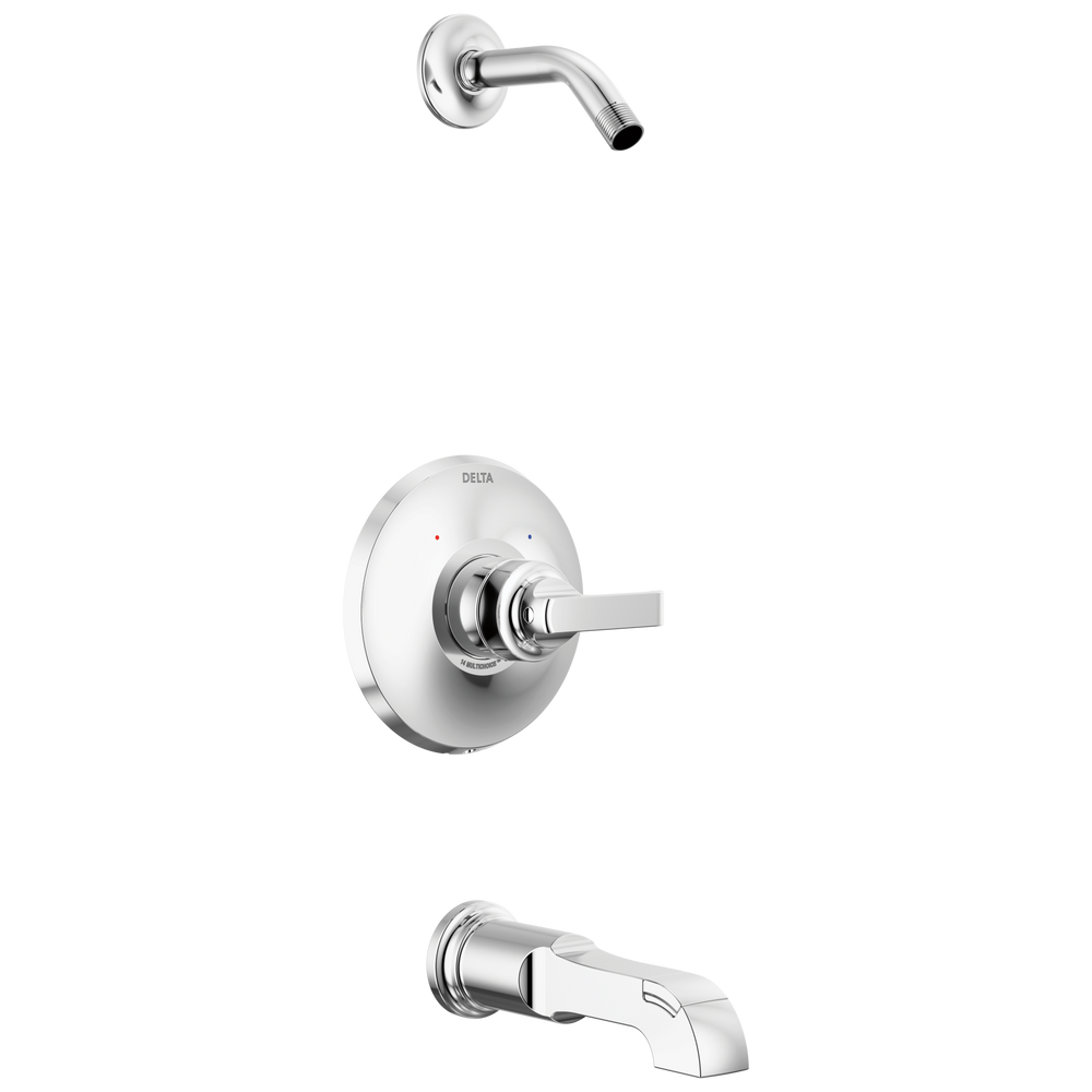 Delta - Monitor 14 Series Tub & Shower Trim - Less Head - Lumicoat® Chrome - T14489-PR-LHD