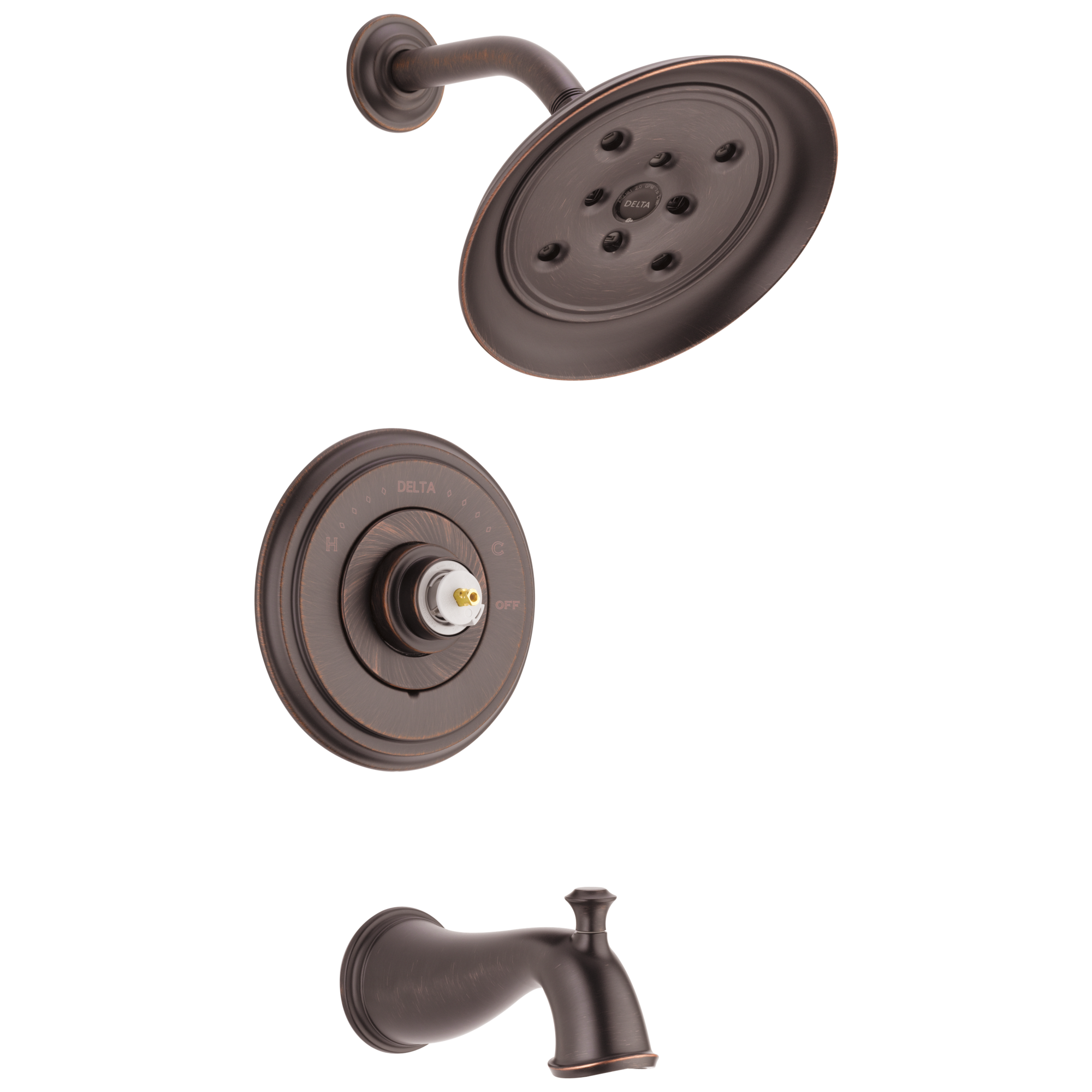 Delta - Monitor® 14 Series H2OKinetic® Tub & Shower Trim - Less Handle - Venetian Bronze - T14497-RBLHP