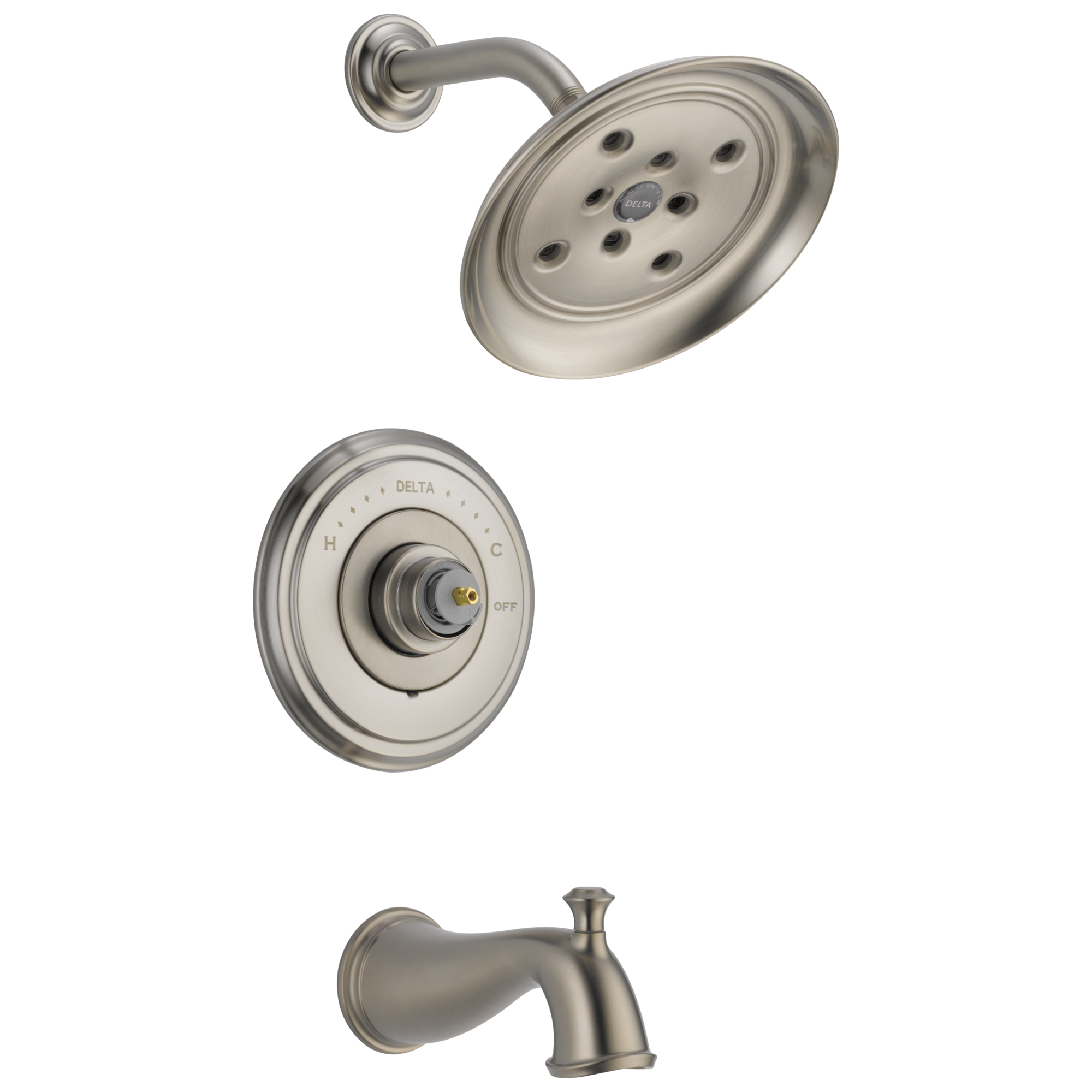 Delta - Monitor® 14 Series H2OKinetic® Tub & Shower Trim - Less Handle - Stainless - T14497-SSLHP