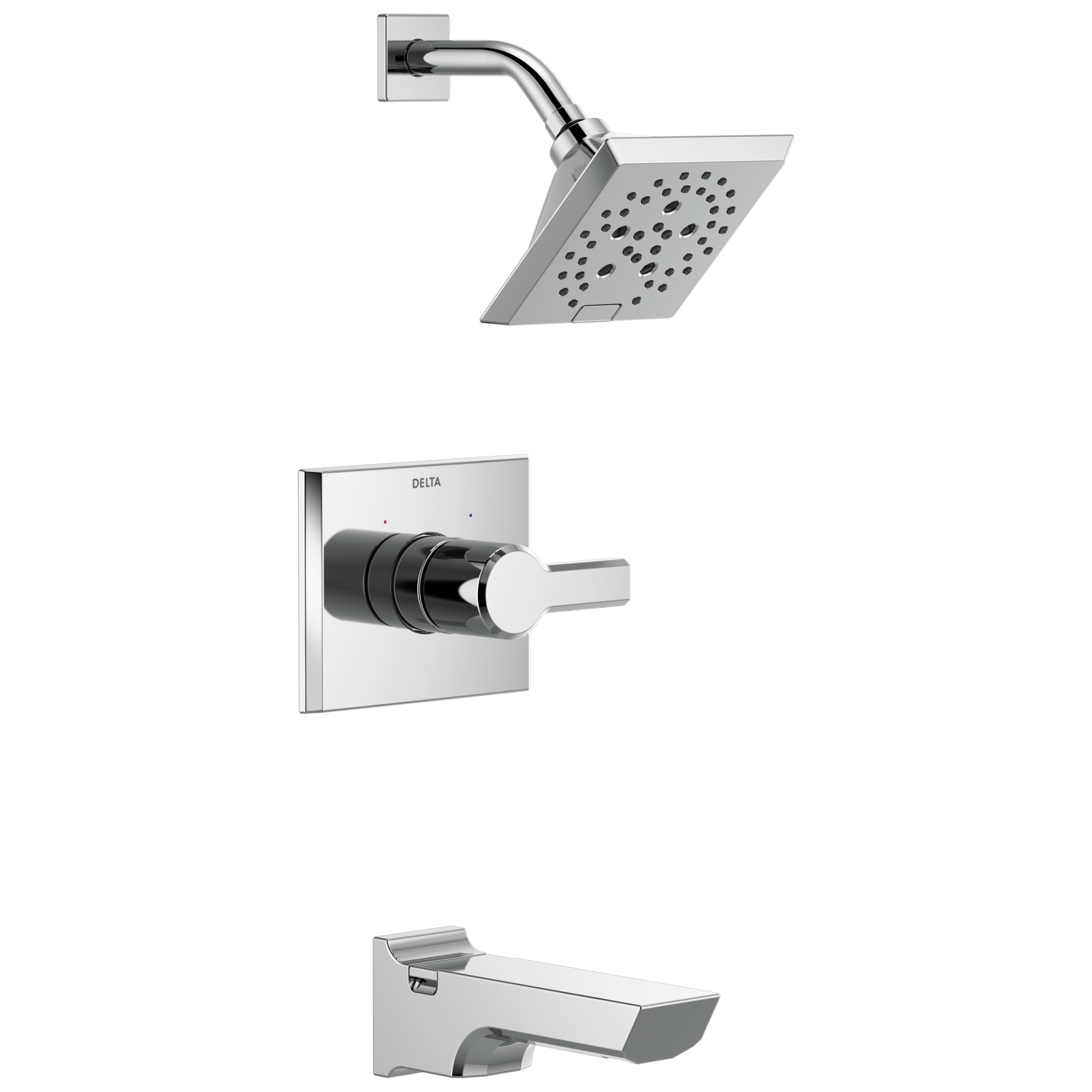 Delta - Monitor® 14 Series H2OKinetic® Tub and Shower Trim - Lumicoat® Chrome - T14499-PR