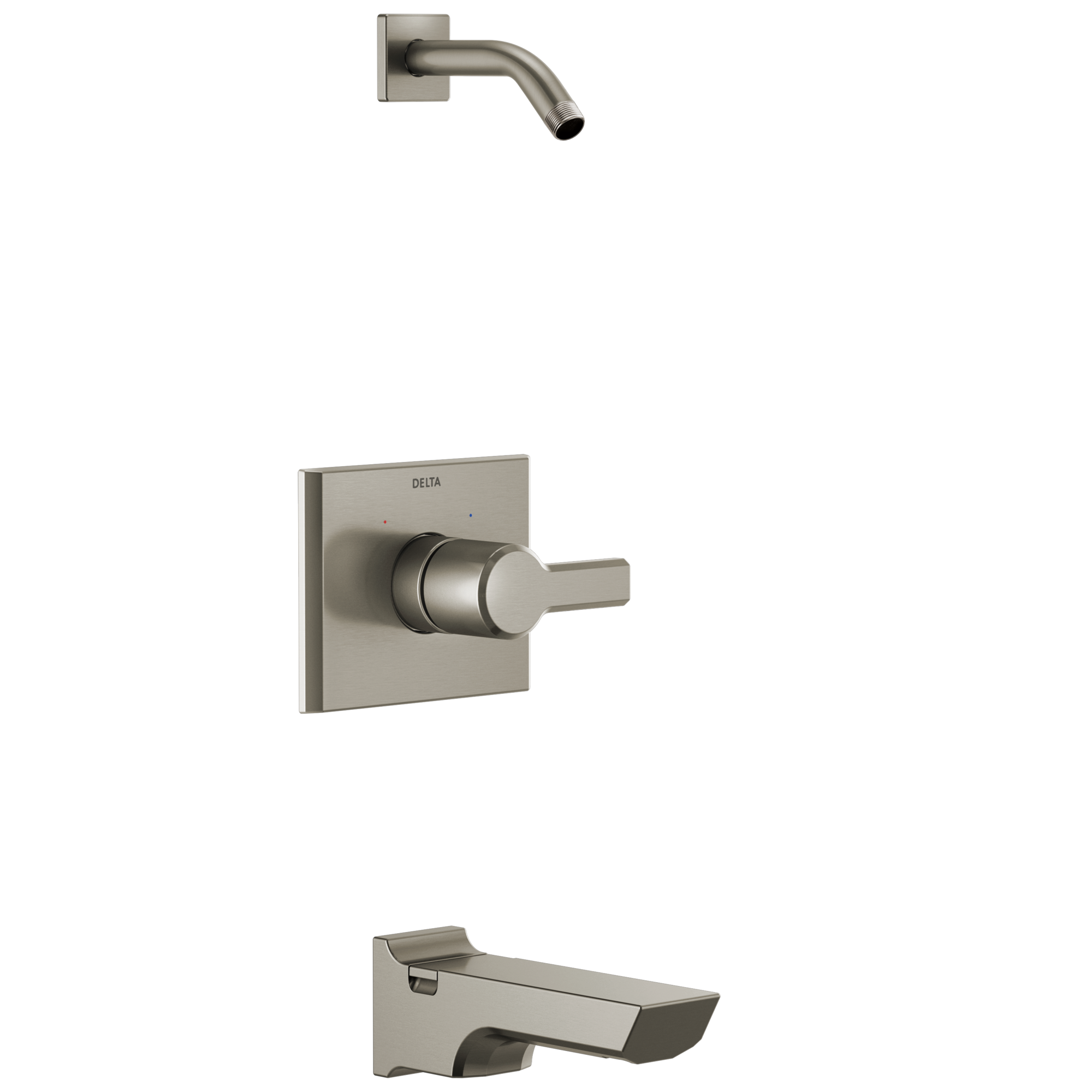 Delta - Monitor® 14 Series Tub and Shower Trim - Less Head - Lumicoat® Stainless - T14499-SS-PR-LHD